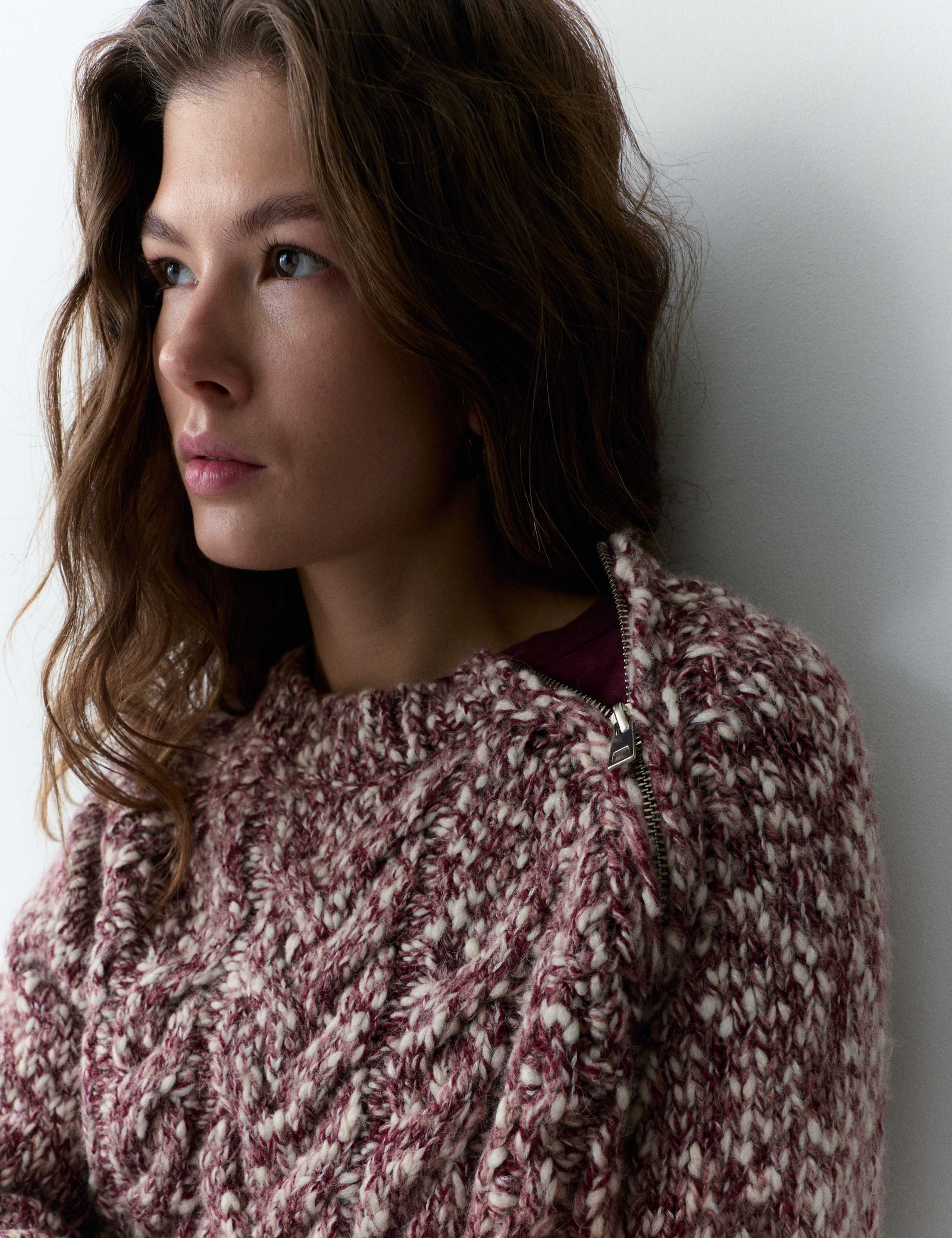 Cable Knit Jumper with Wool 1 of 5