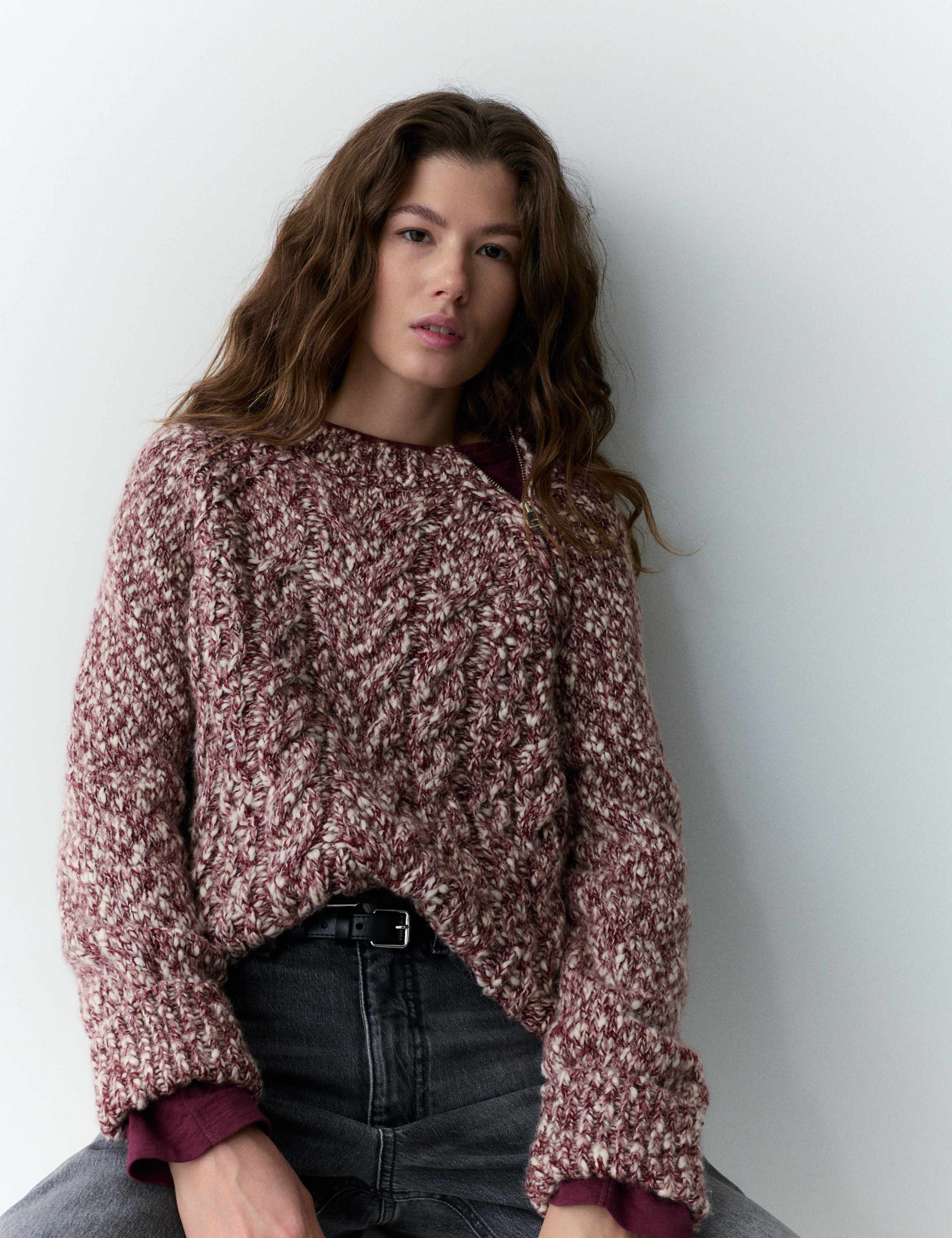 Cable Knit Jumper with Wool 3 of 5