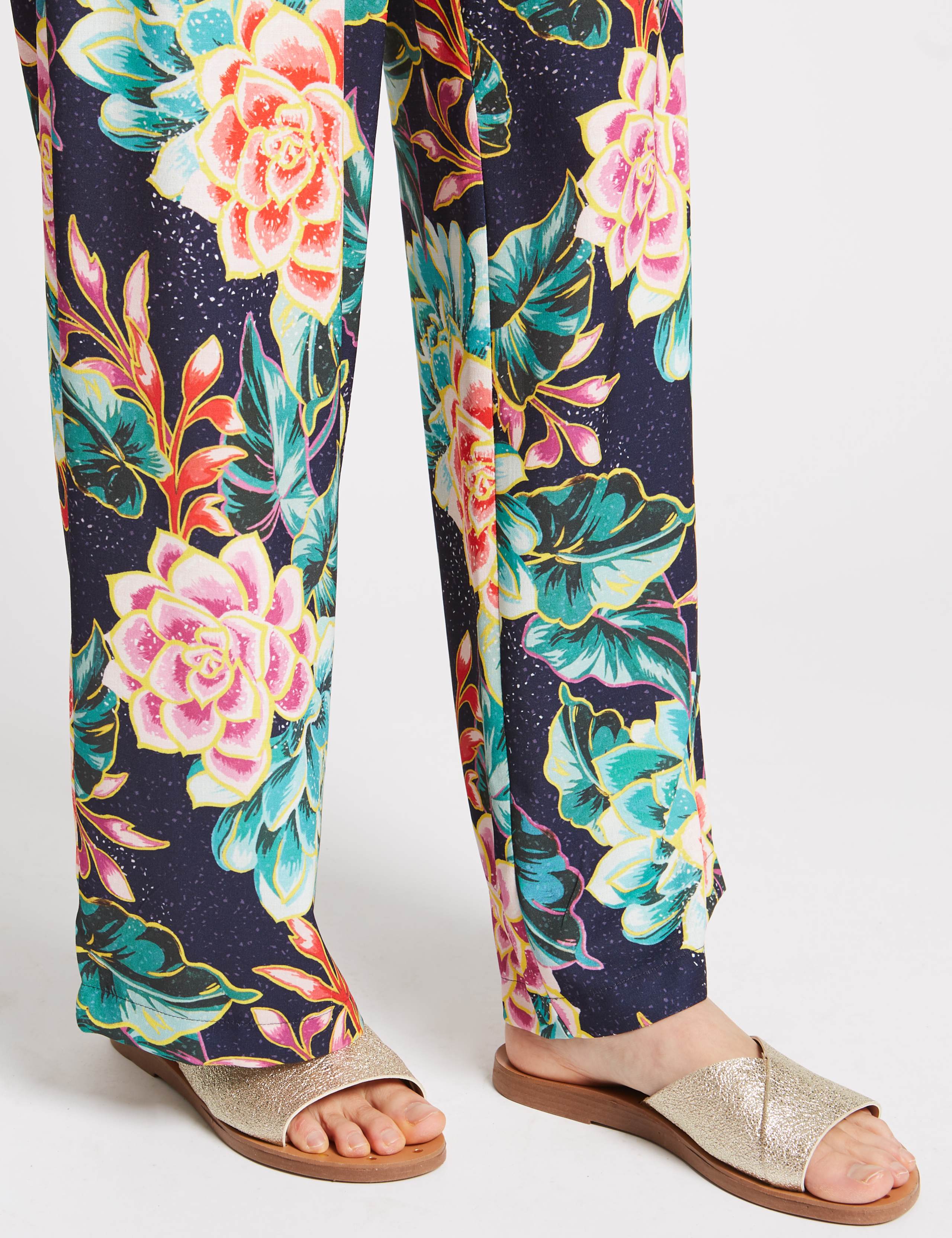 Floral Print Wide Leg Trousers 5 of 6