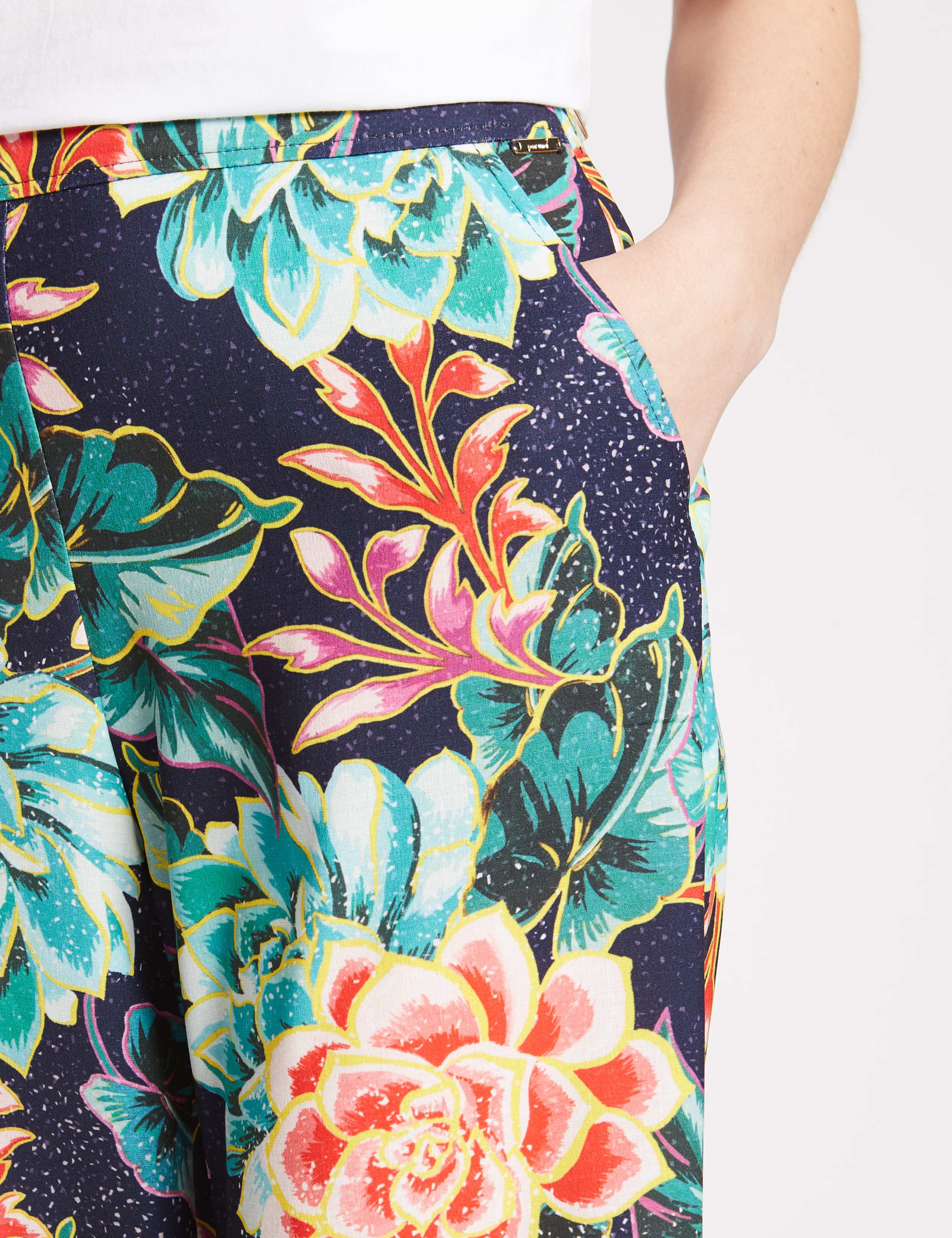 Floral Print Wide Leg Trousers 6 of 6