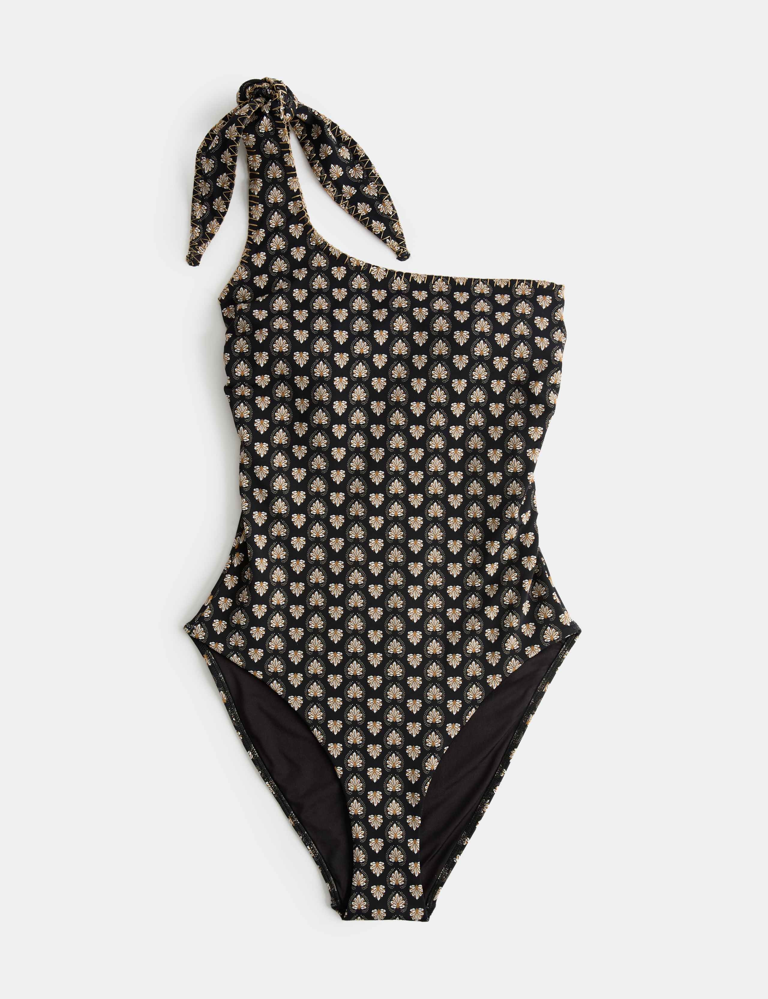 Printed Padded One Shoulder Swimsuit 2 of 7