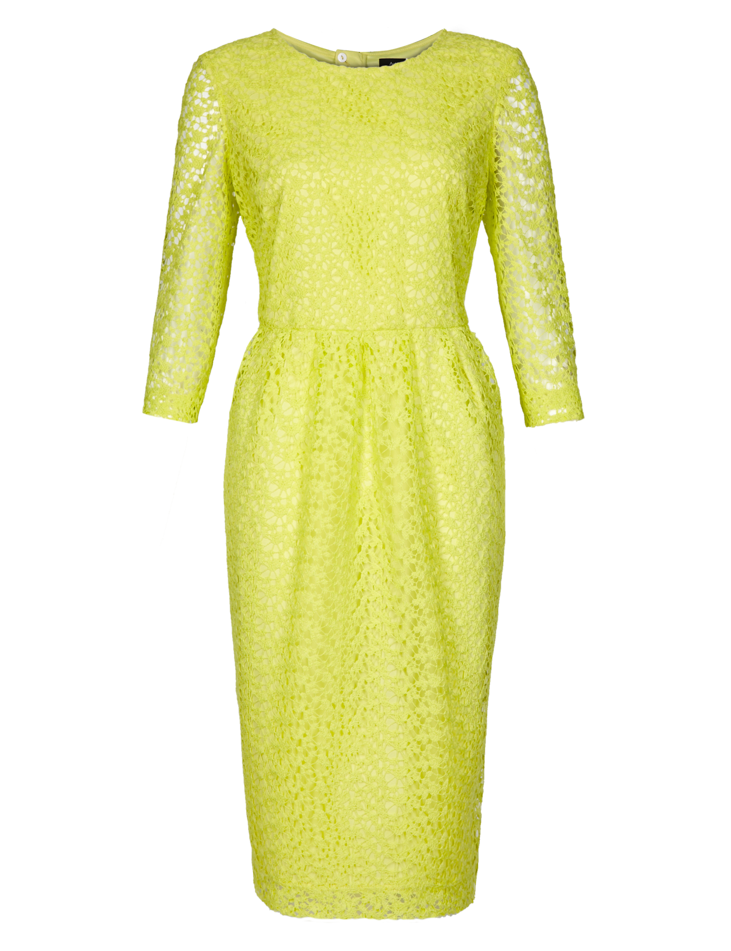 All-Over Floral Lace Midi Bodycon Dress 2 of 6