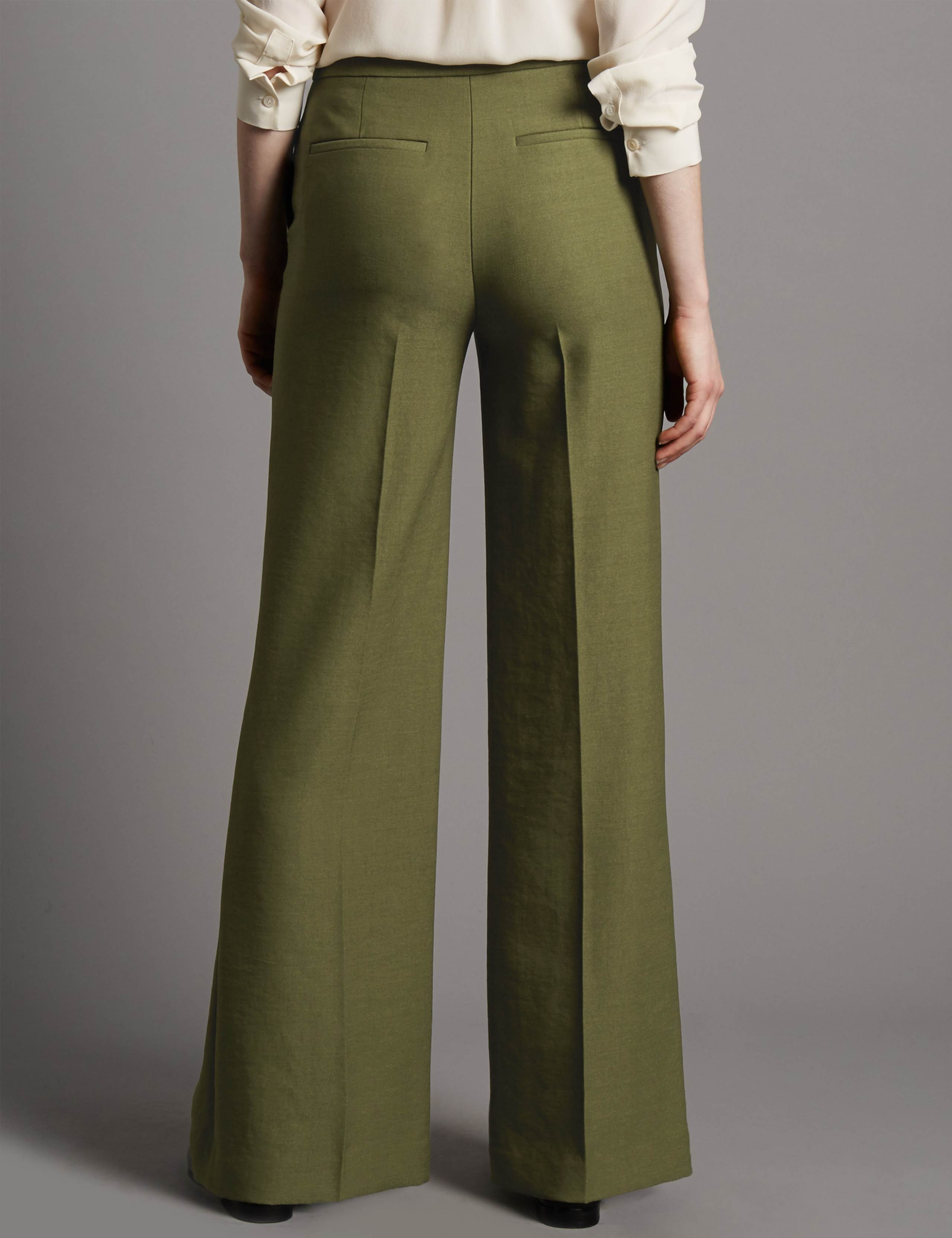 Single Pleated Wide Leg Trousers 3 of 3