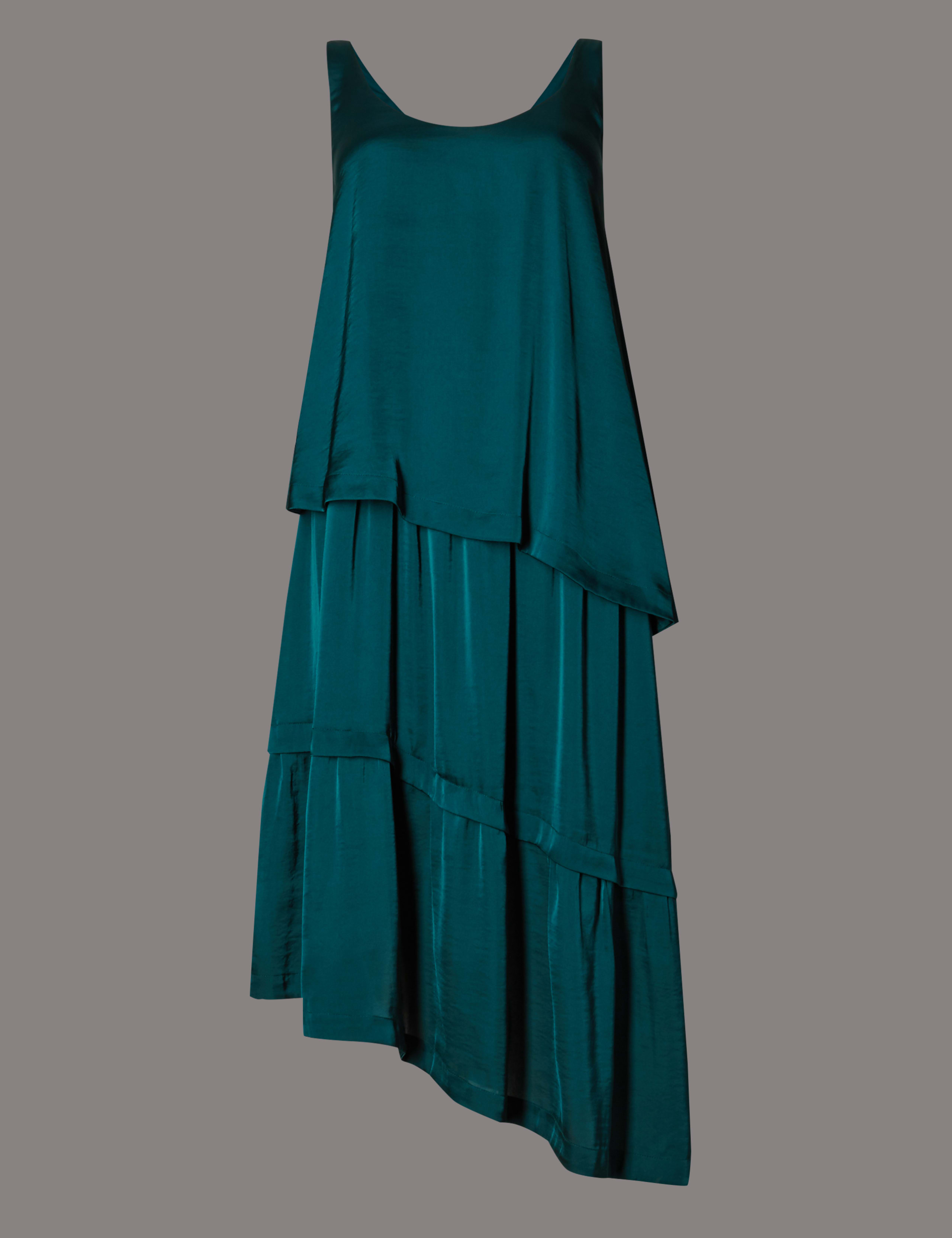Asymmetric Layered Shift Dress 2 of 3