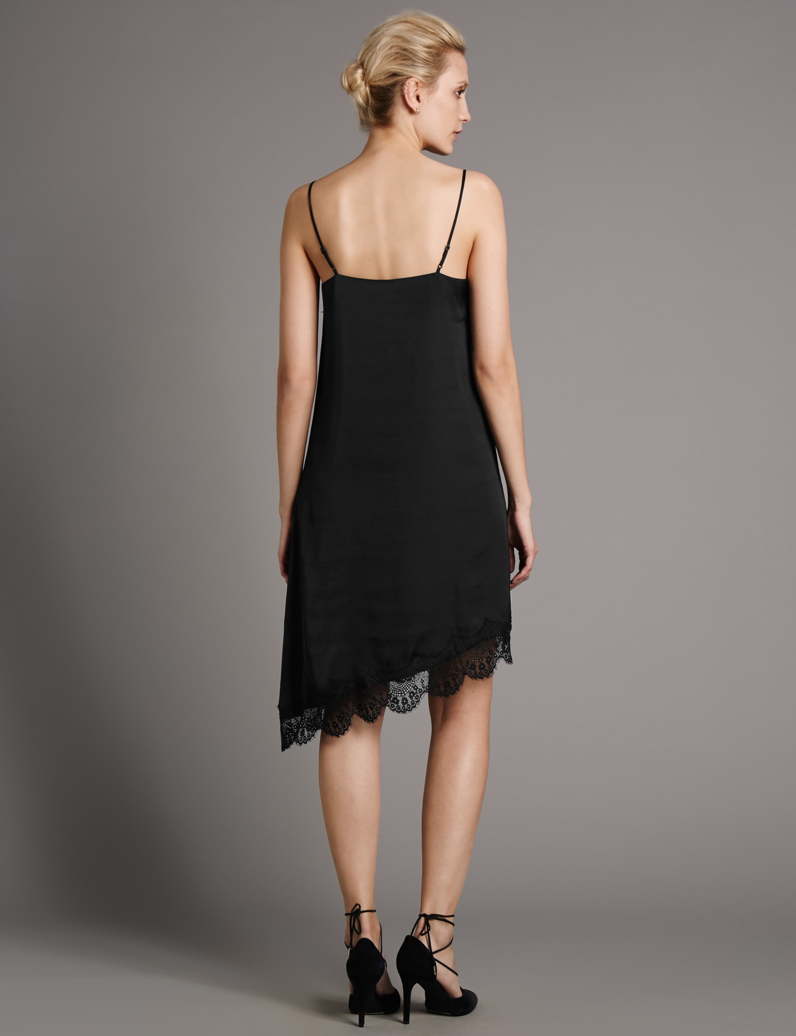Satin Asymmetric Hem Dress 3 of 3