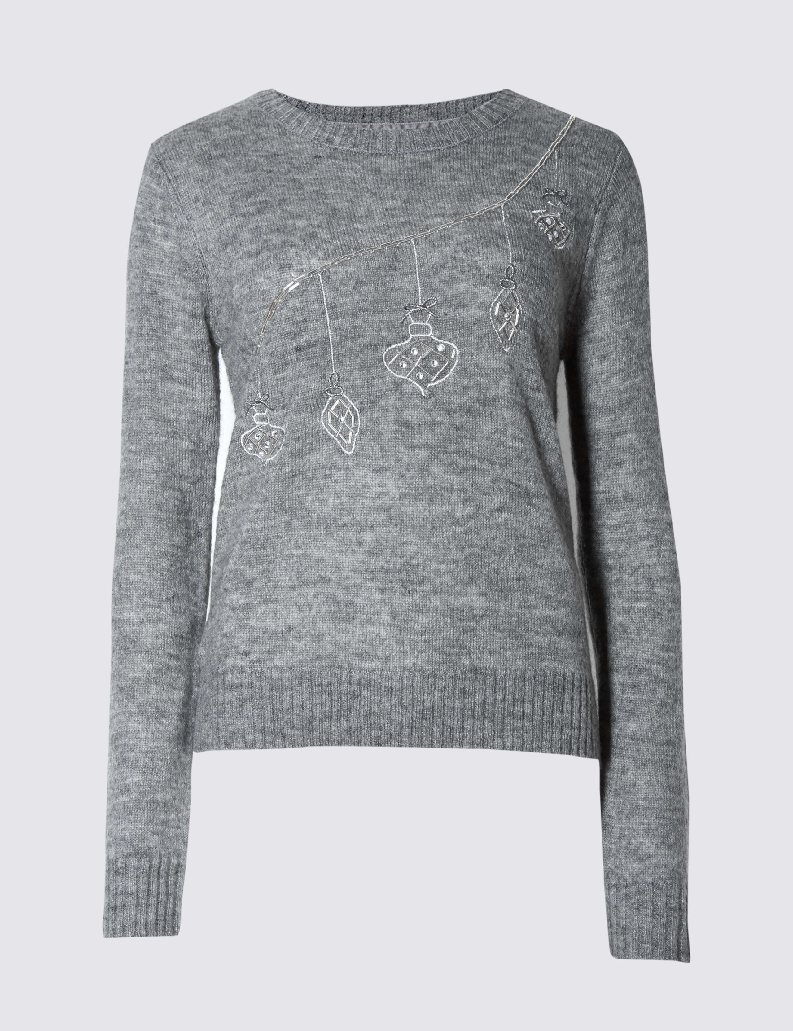 Bauble Beaded Crew Neck Jumper 2 of 4
