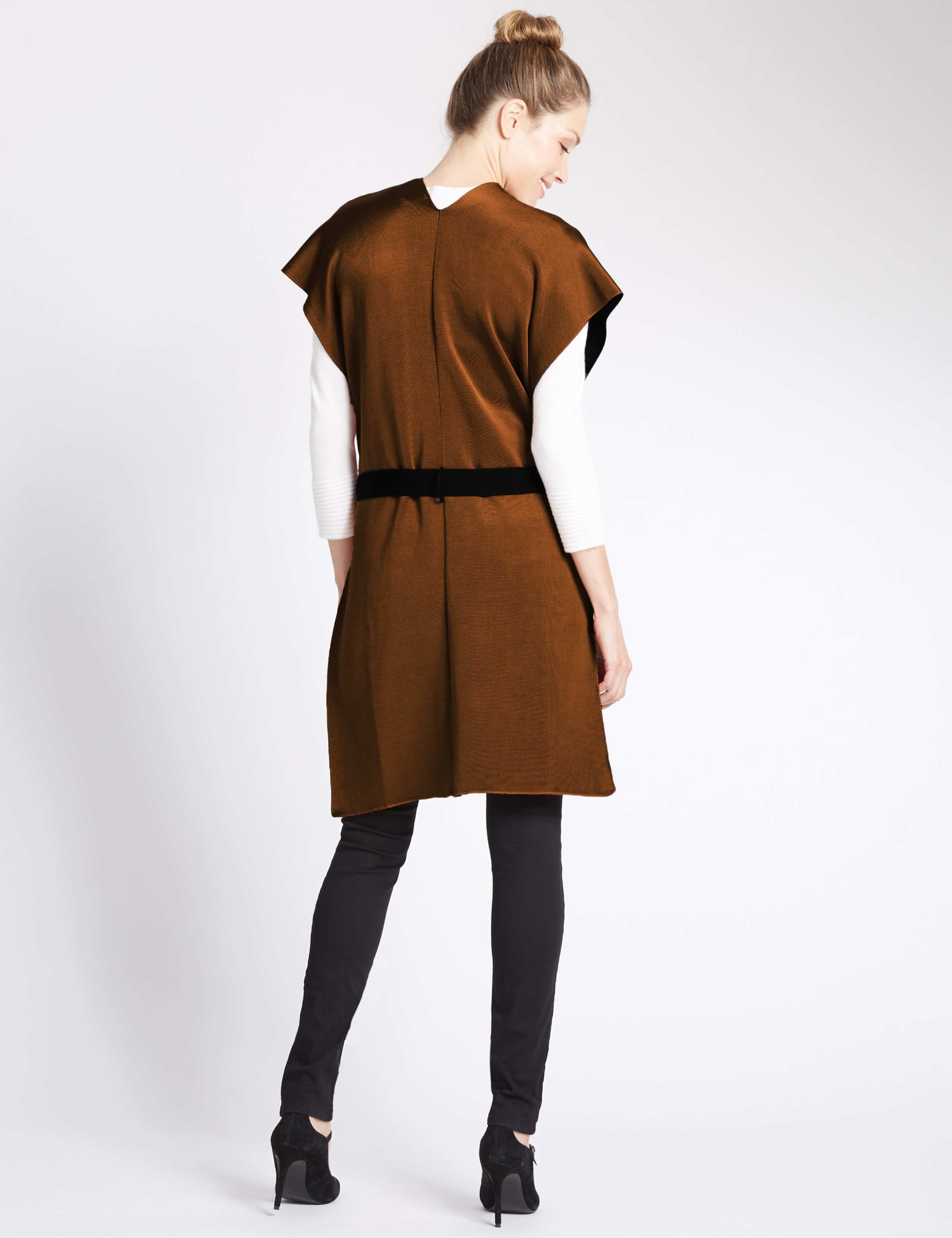 Fringe Tabard Sleeveless Cardigan 3 of 4