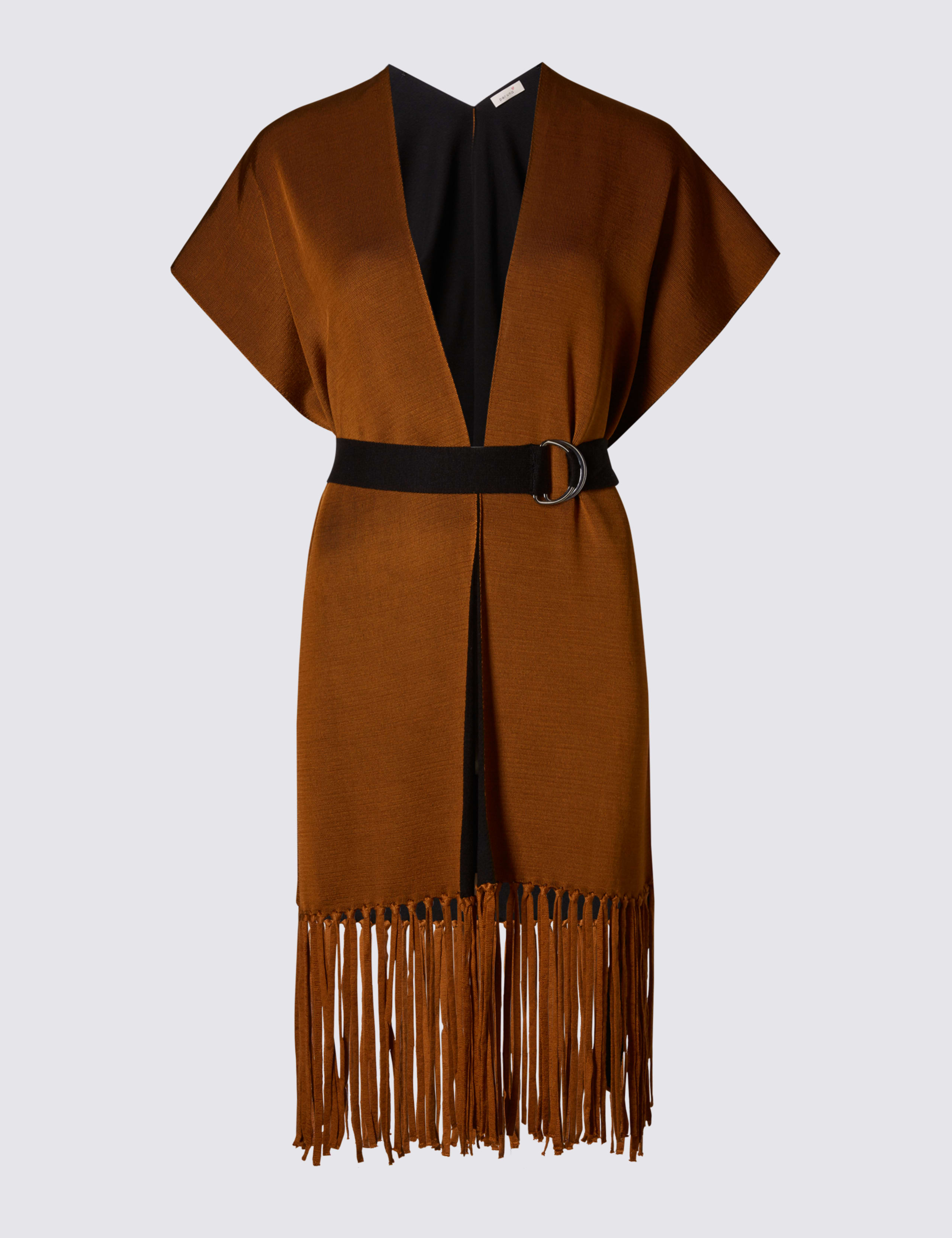 Fringe Tabard Sleeveless Cardigan 2 of 4