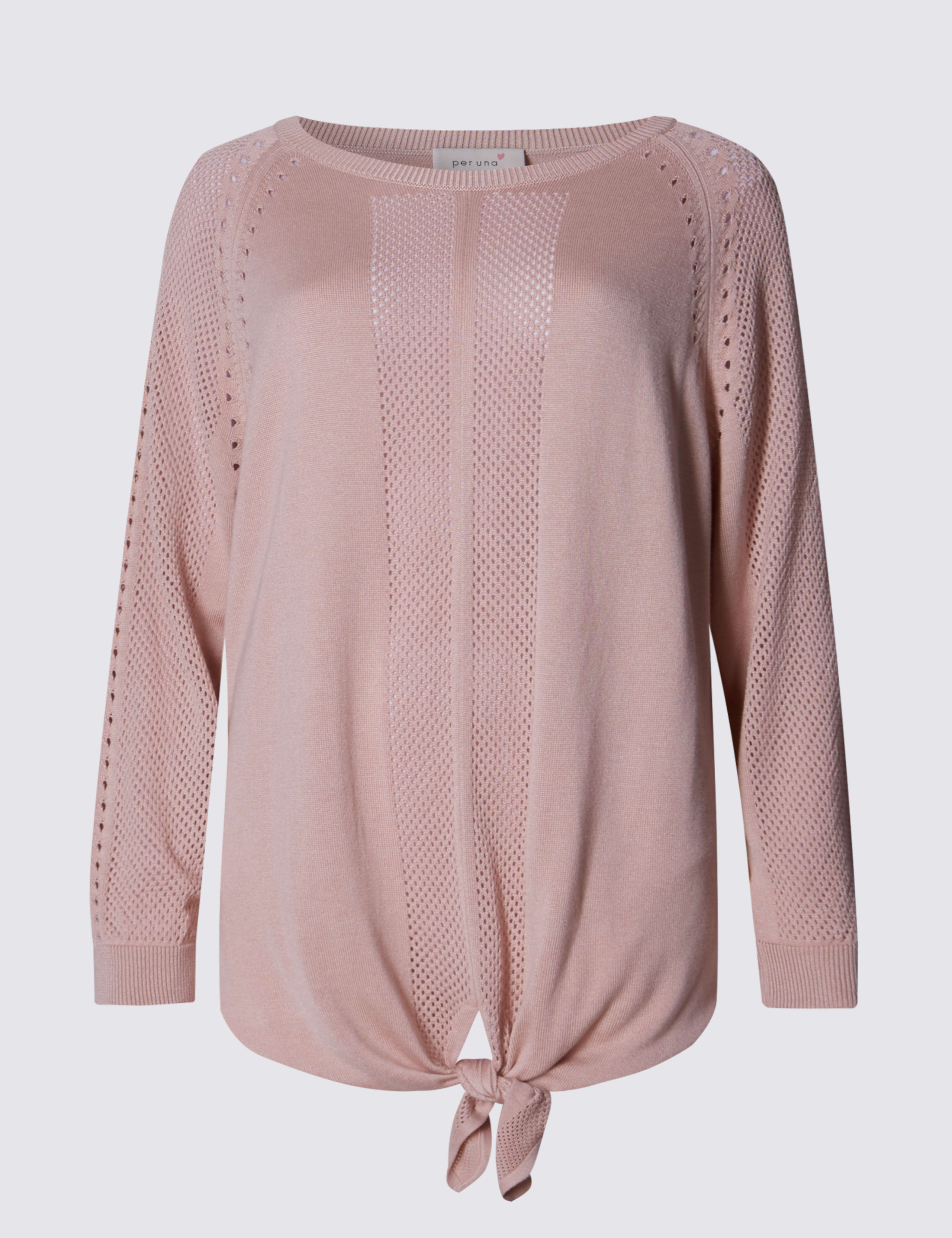 Tie Front Round Neck Jumper 2 of 4