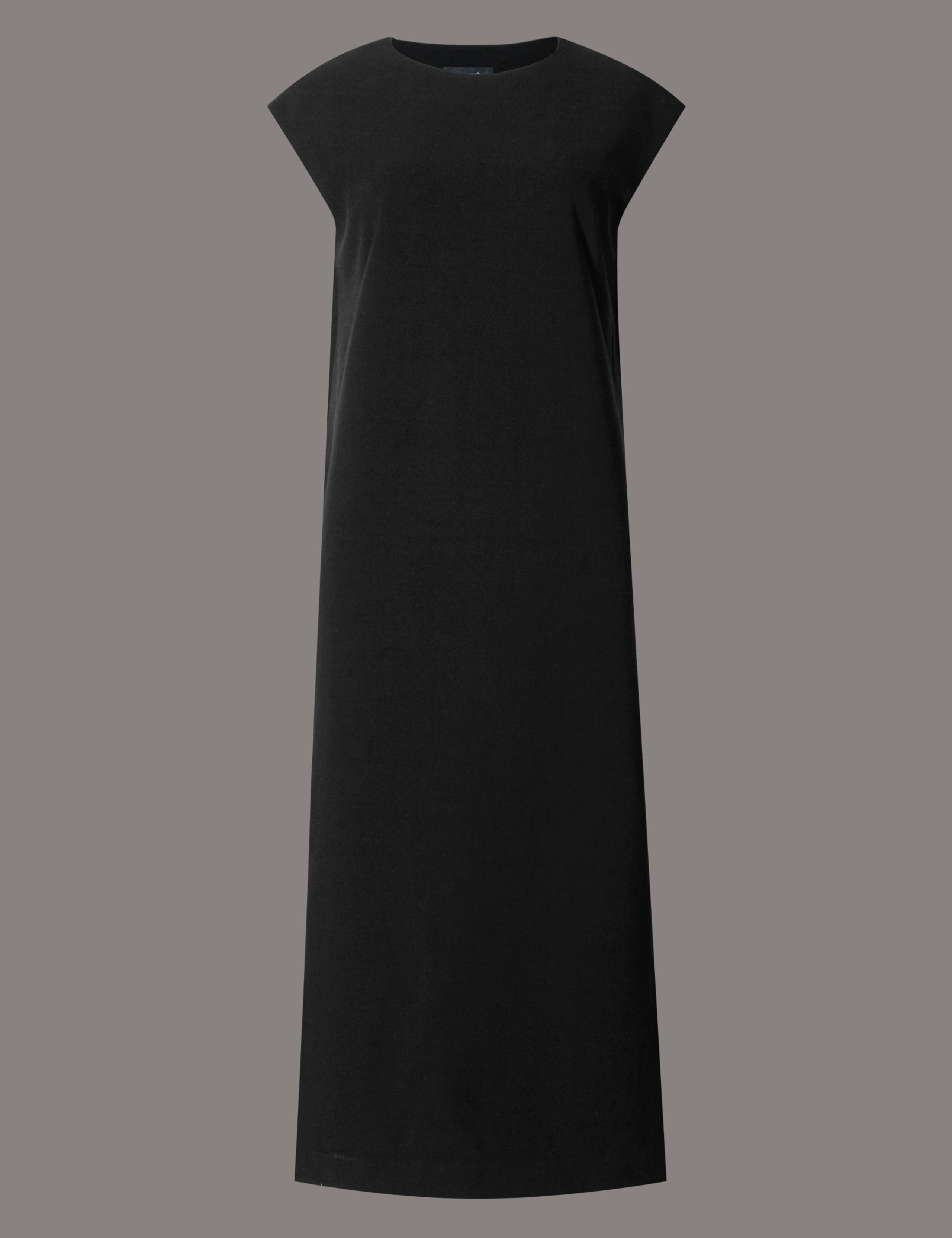 Bonded Fabric Cap Sleeve Shift Dress 2 of 4