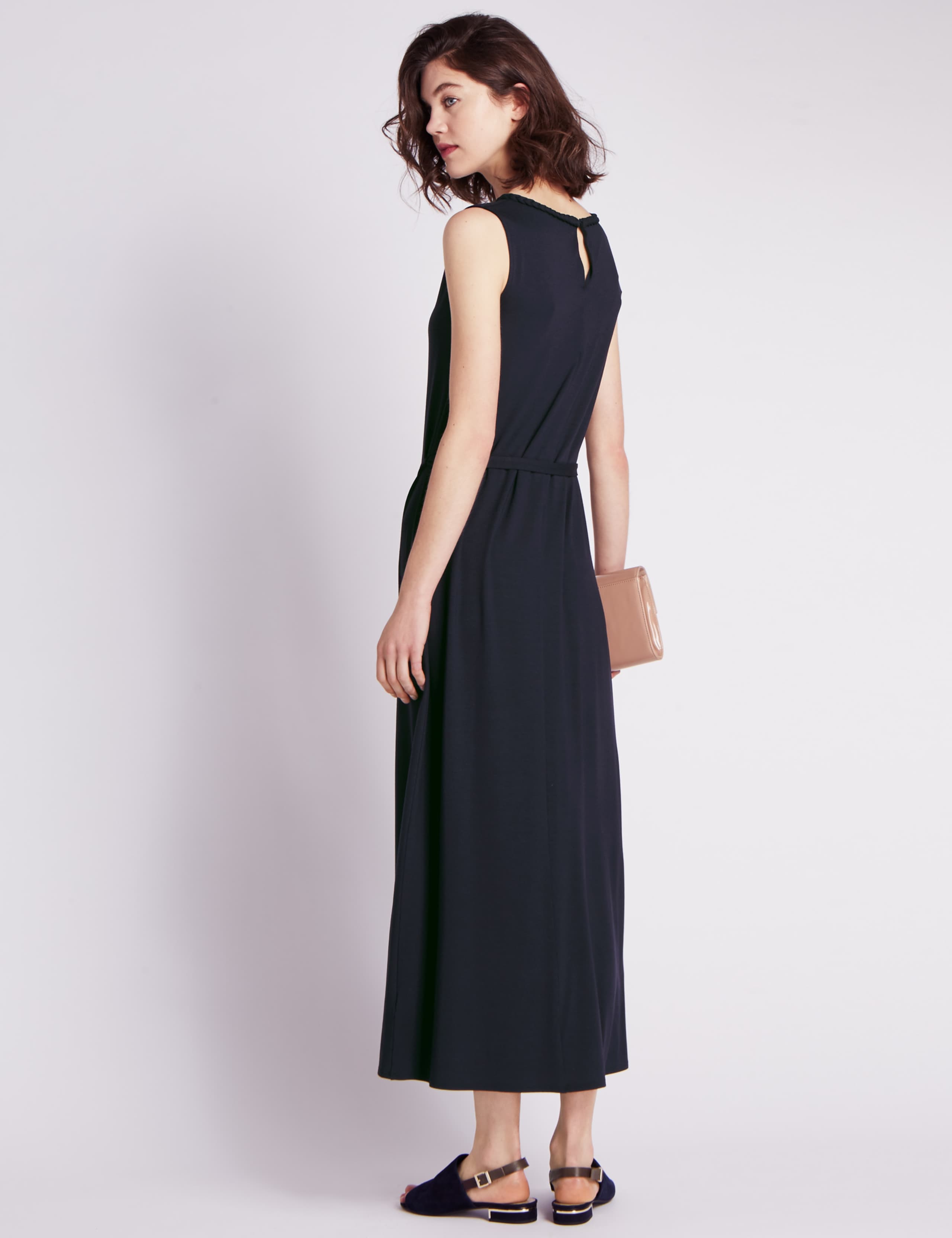 Plaited Neckline Belted Maxi Dress 3 of 3