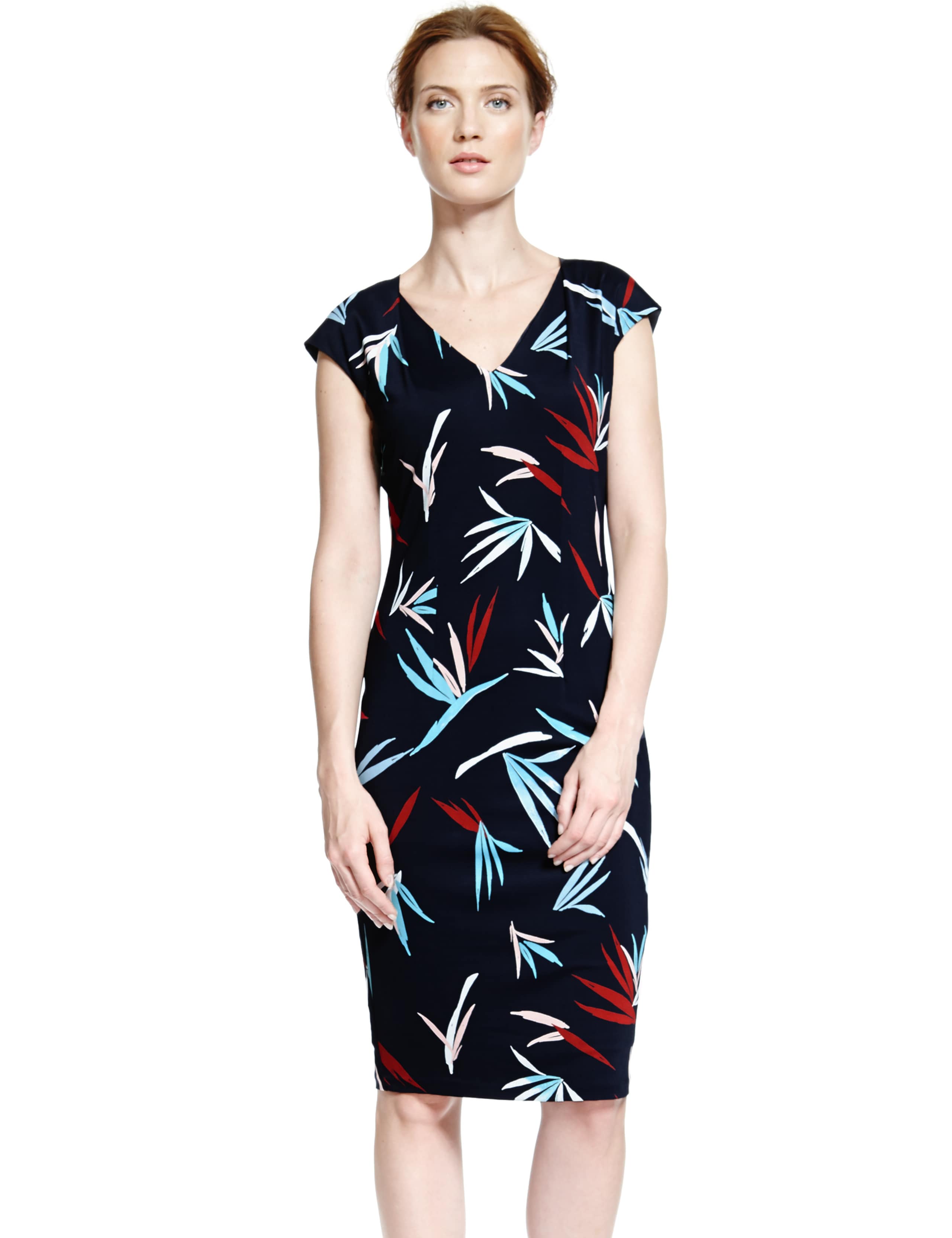 Tropical Bird Print Shift Dress 1 of 4