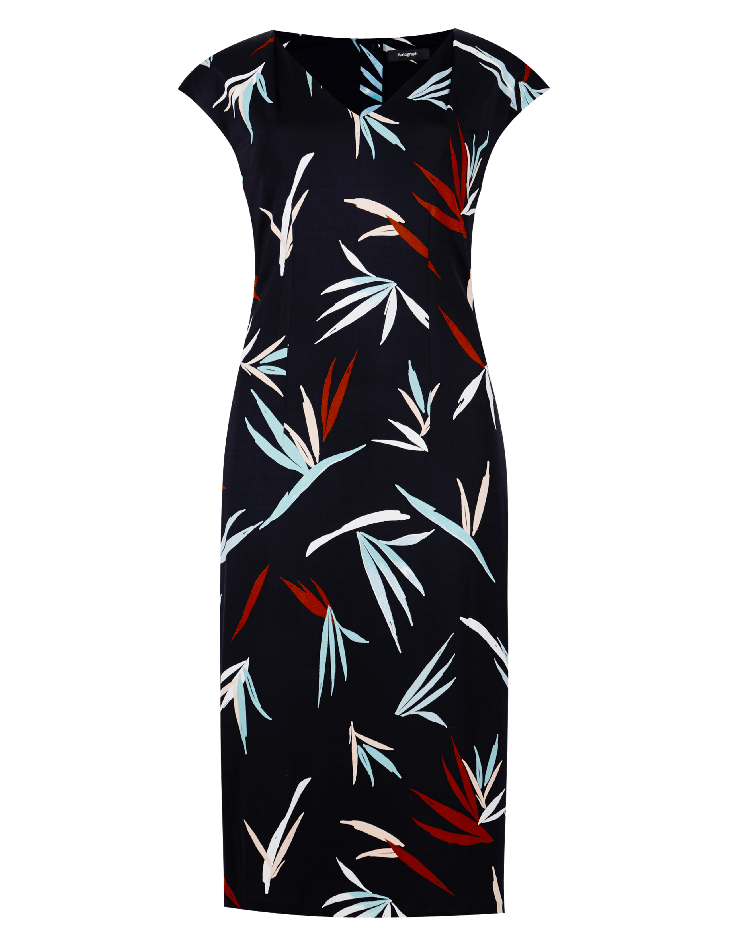 Tropical Bird Print Shift Dress 2 of 4