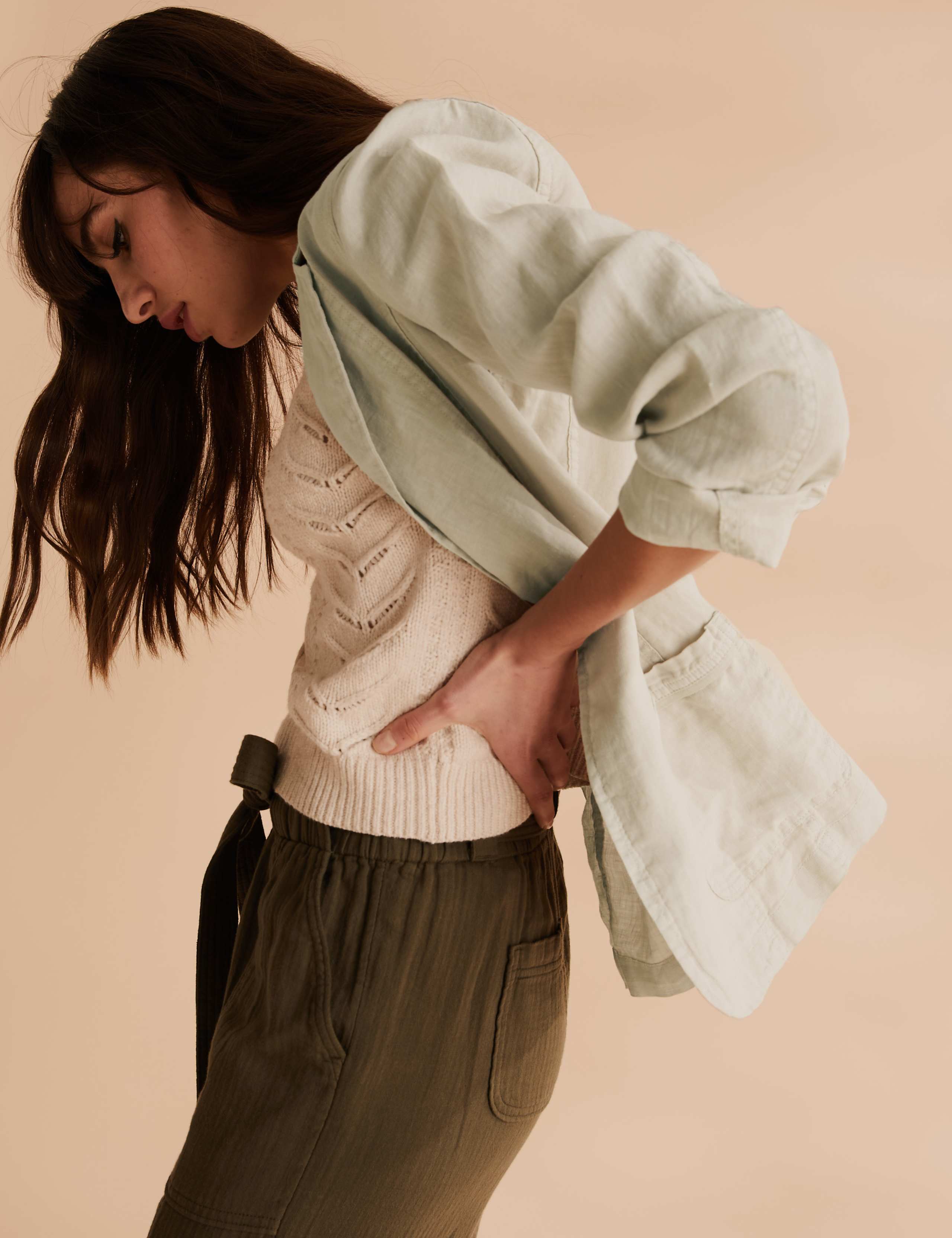 Pure Linen Single Breasted Blazer 2 of 4