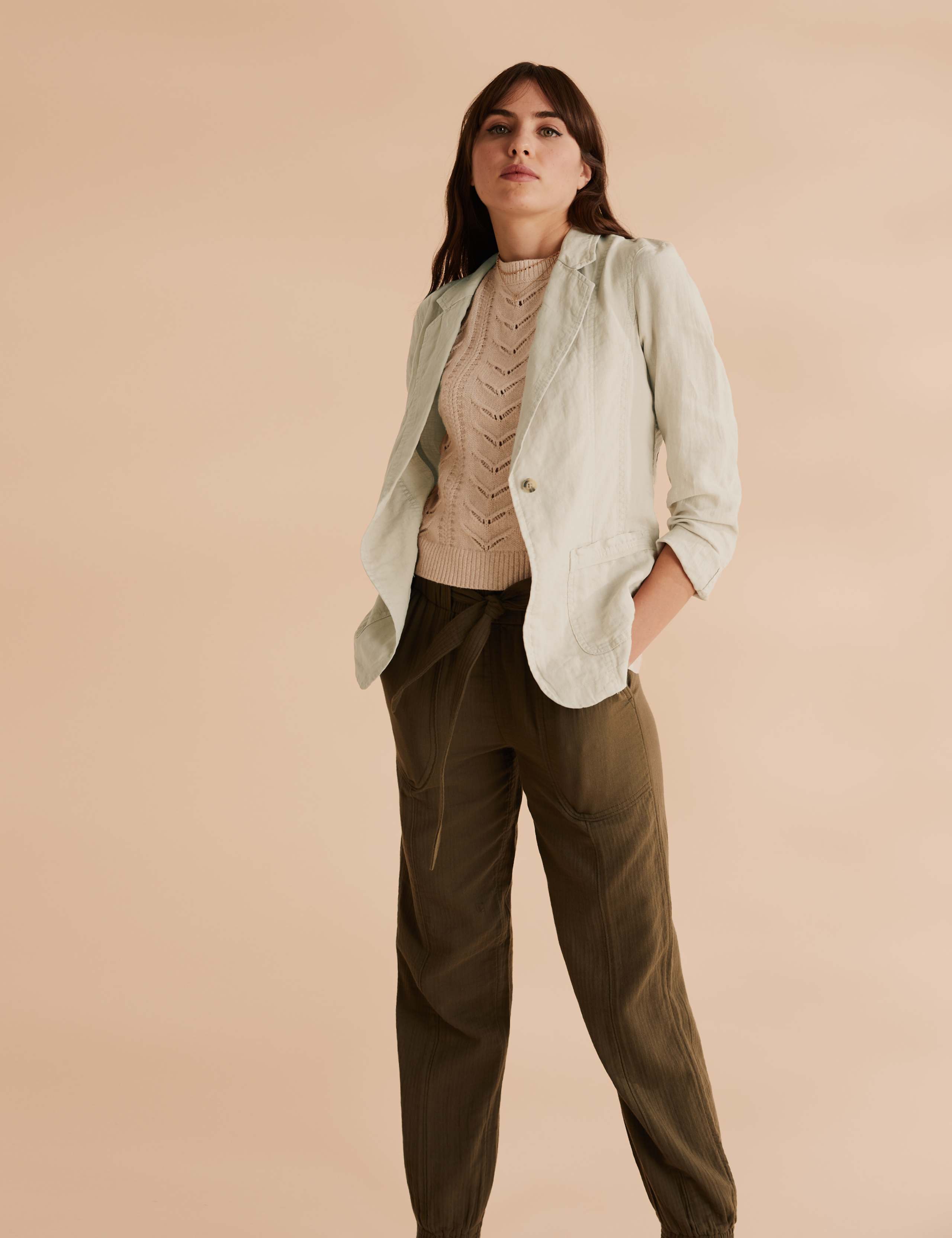 Pure Linen Single Breasted Blazer | Per Una | M&S