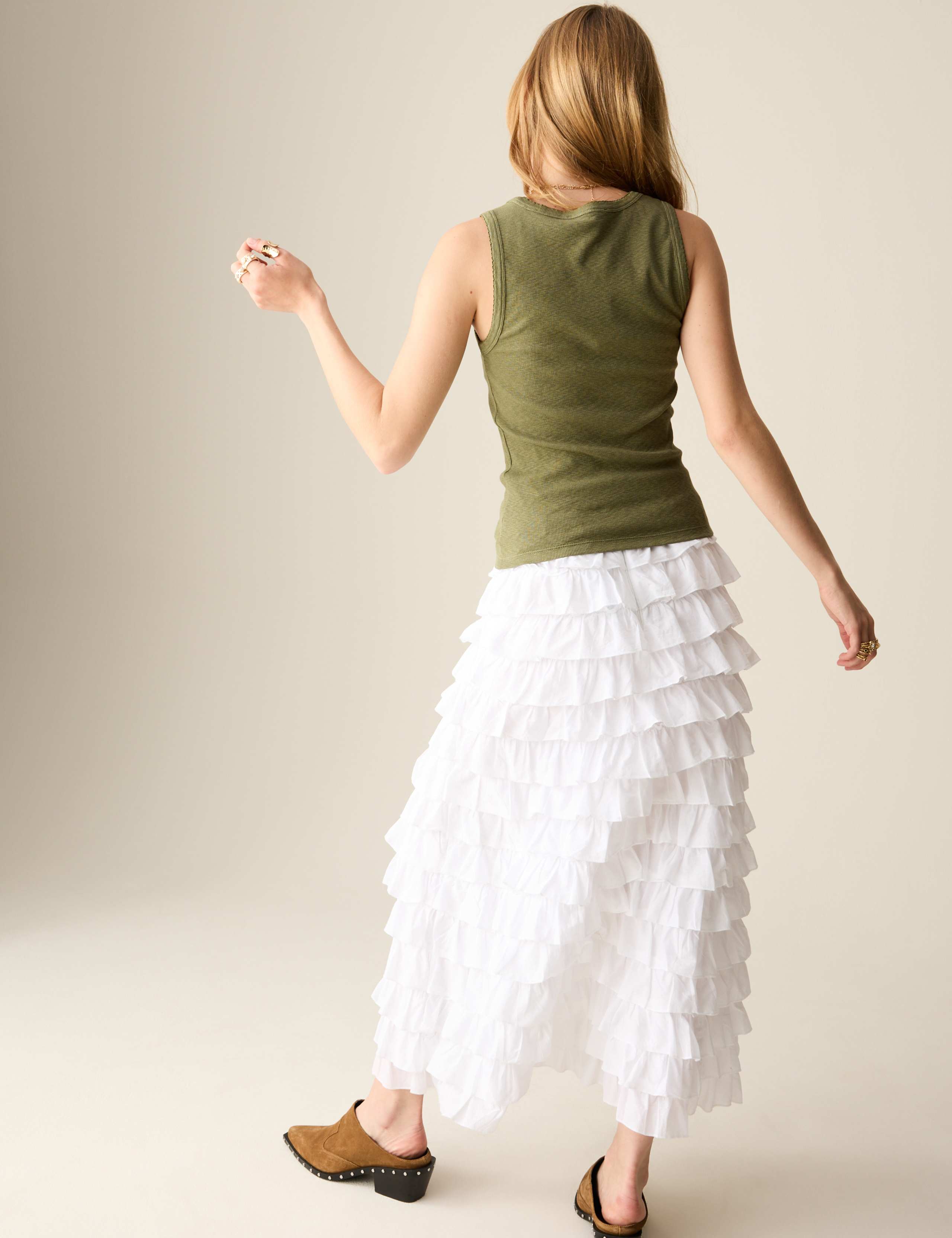Pure Cotton Ruffle Skirt 4 of 5