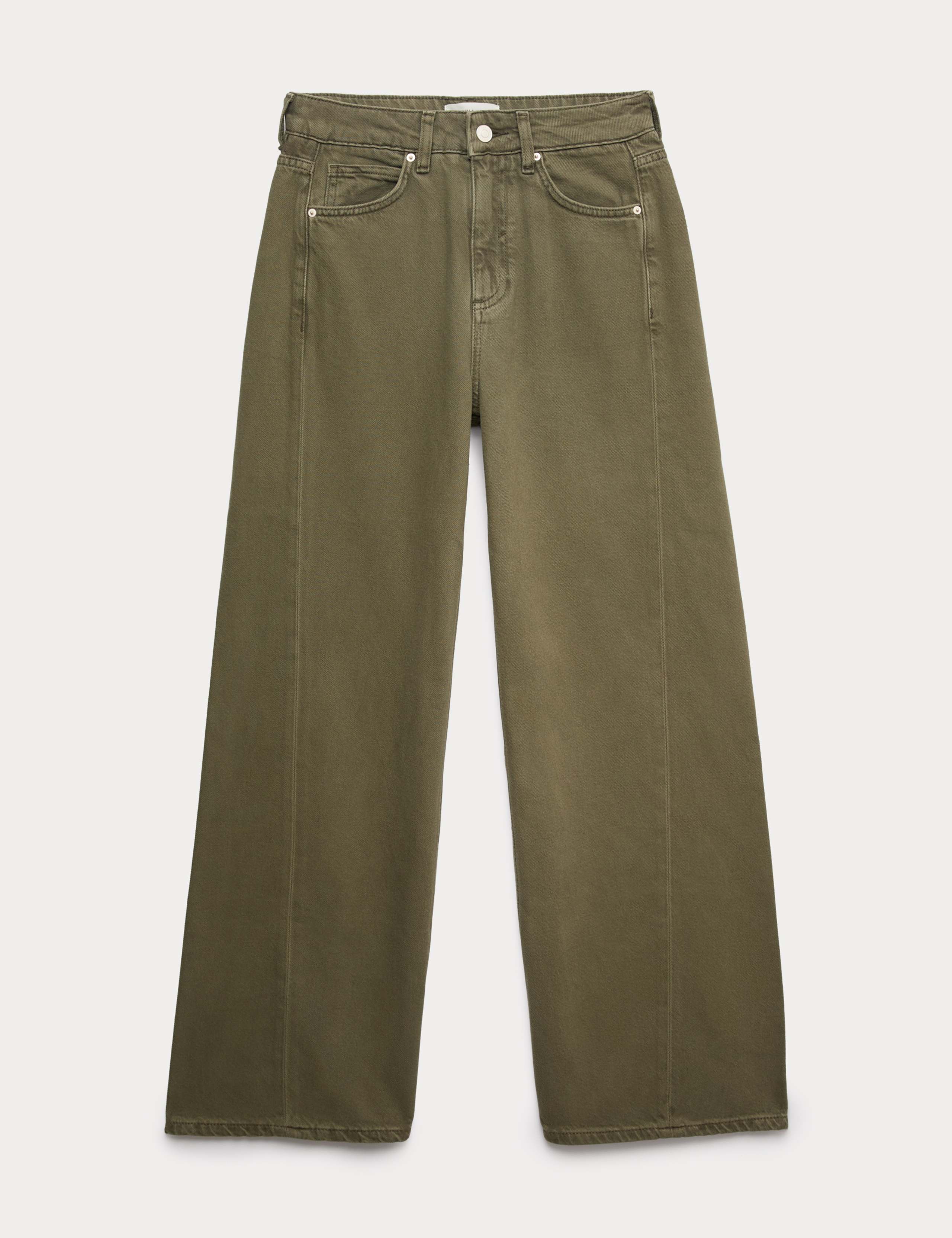 Lyocell Blend High Waisted Wide Leg Jeans 2 of 5