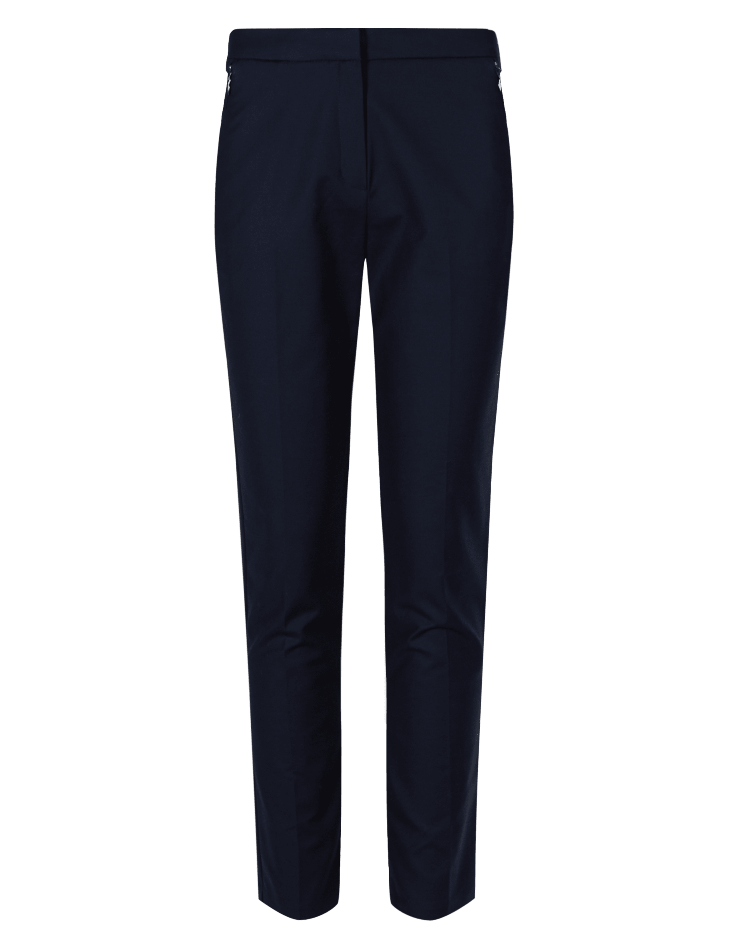 Cotton Rich Straight Leg Trousers 2 of 4