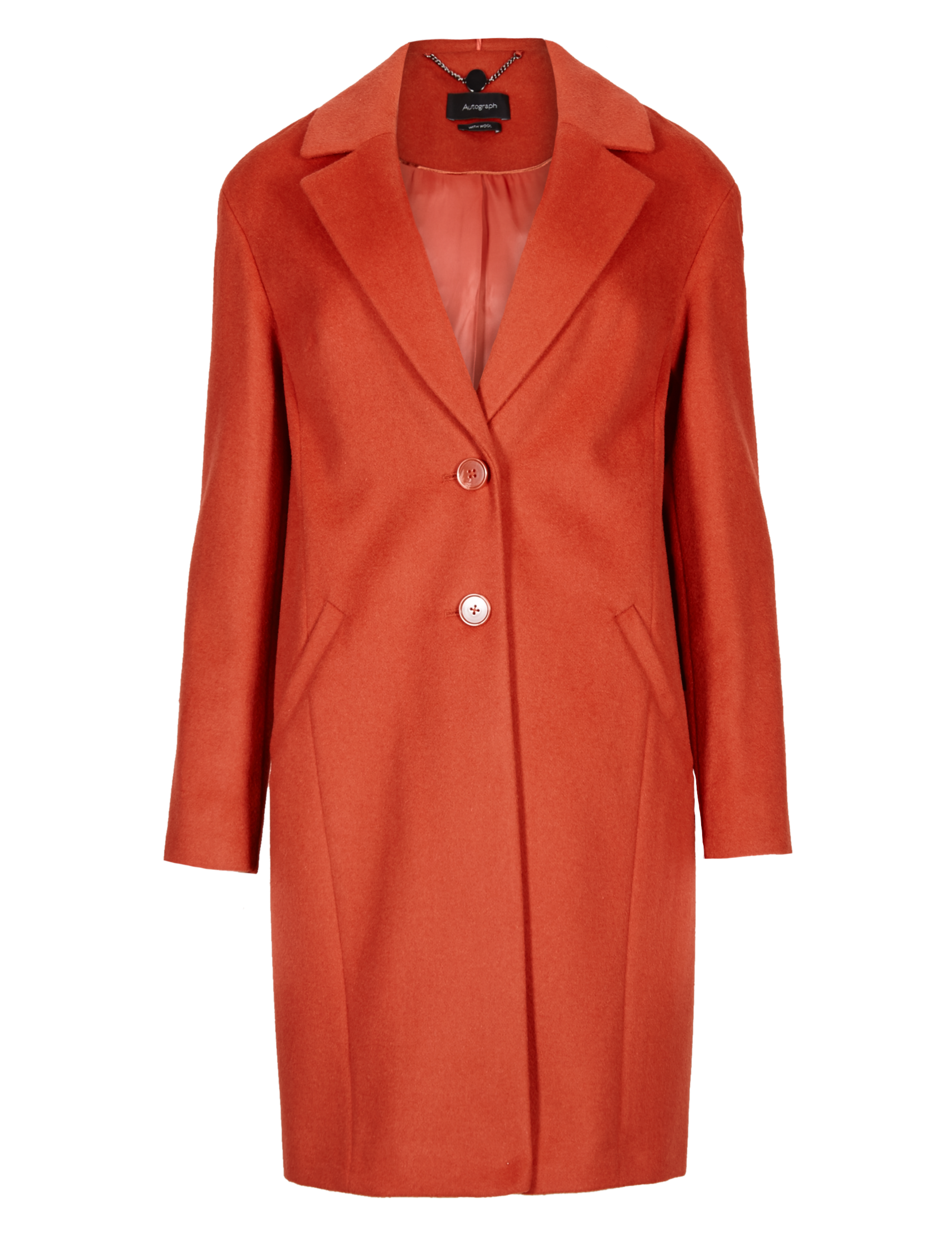 PETITE  Notch Lapel Car Coat with Wool 2 of 3