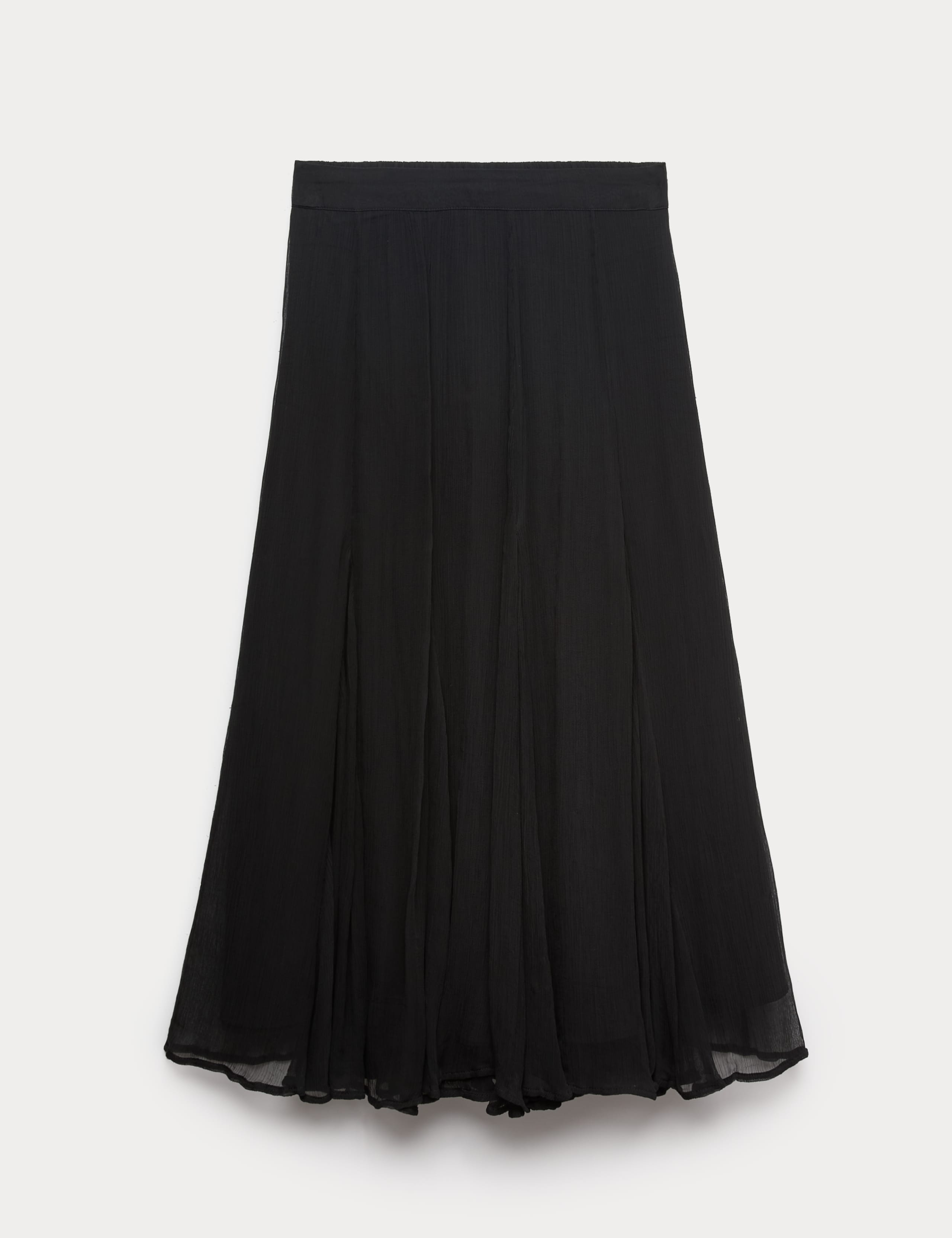 Pure Cupro Chiffon Maxi Skirt 2 of 5