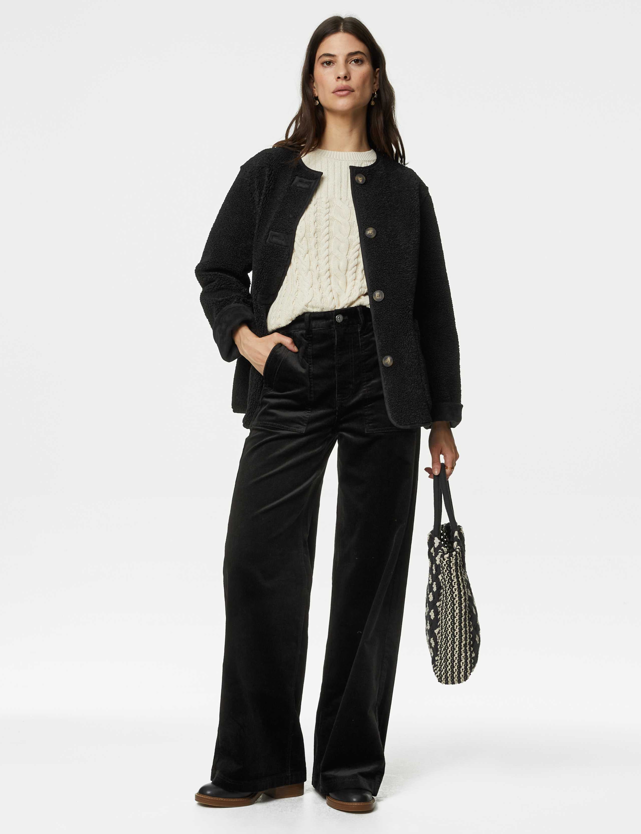Cord Wide Leg Trousers 1 of 5