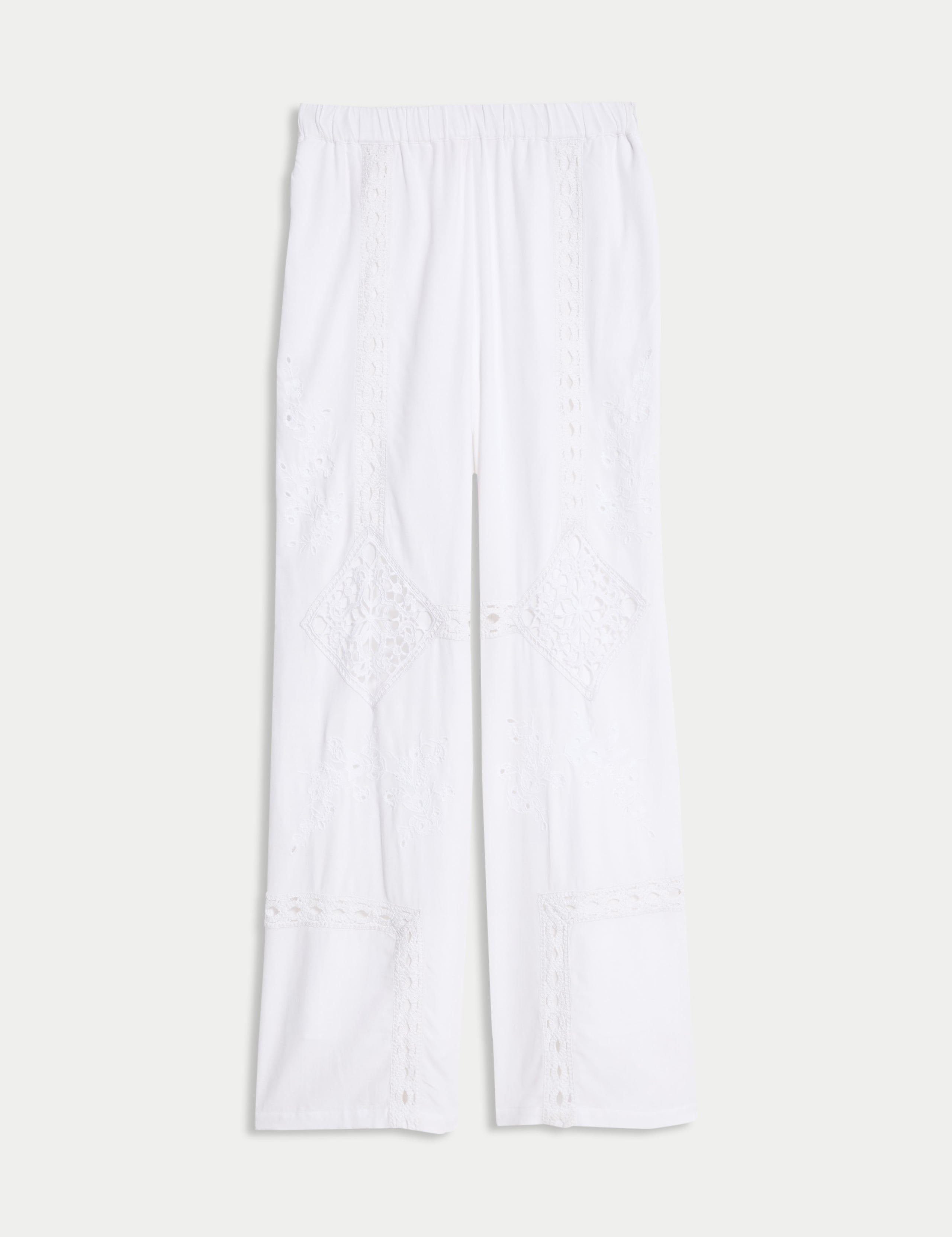 Embroidered Wide Leg Trousers 2 of 5