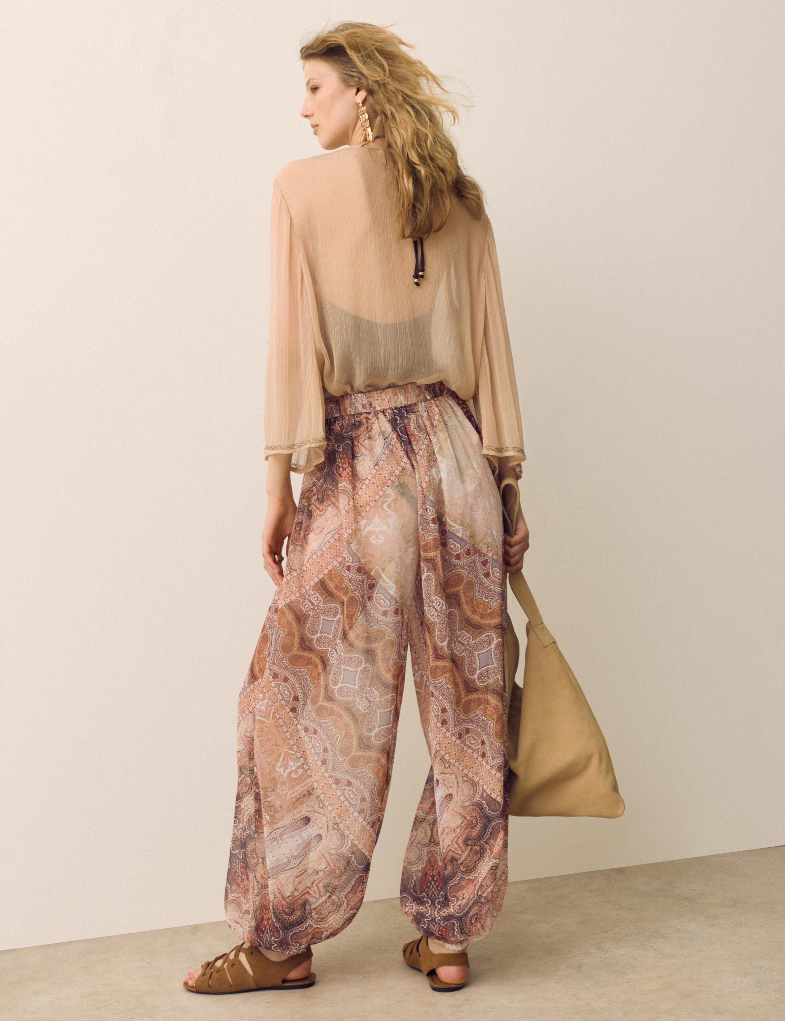 Sheer Paisley Balloon Trousers 4 of 6
