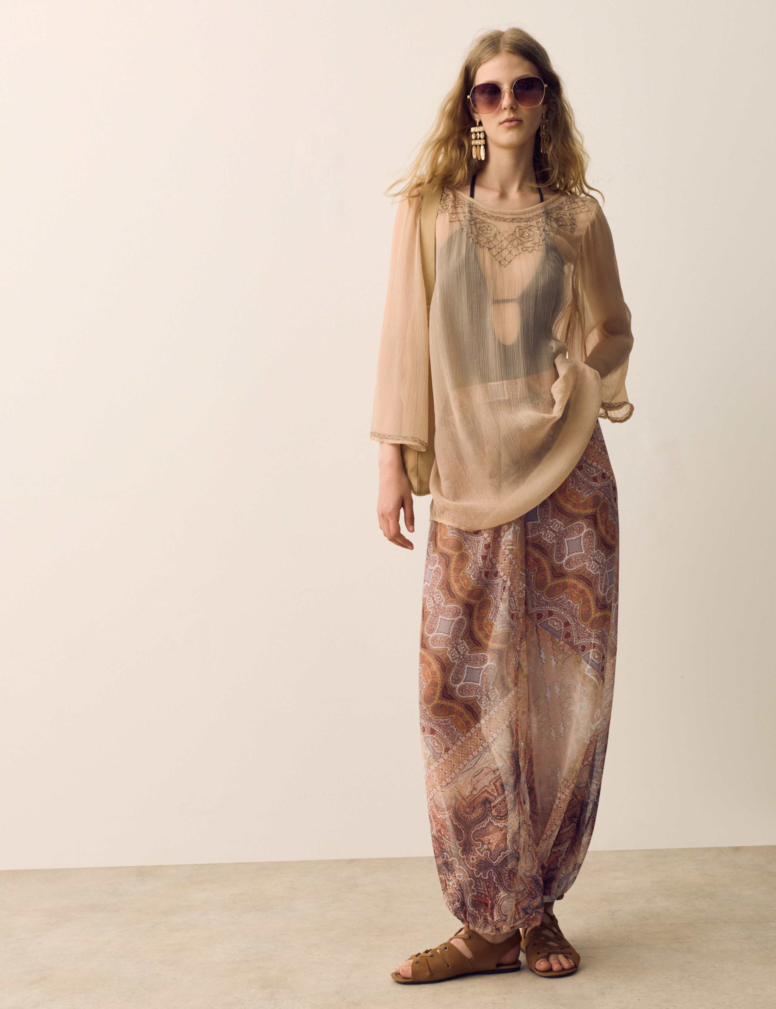 Sheer Paisley Balloon Trousers 6 of 6