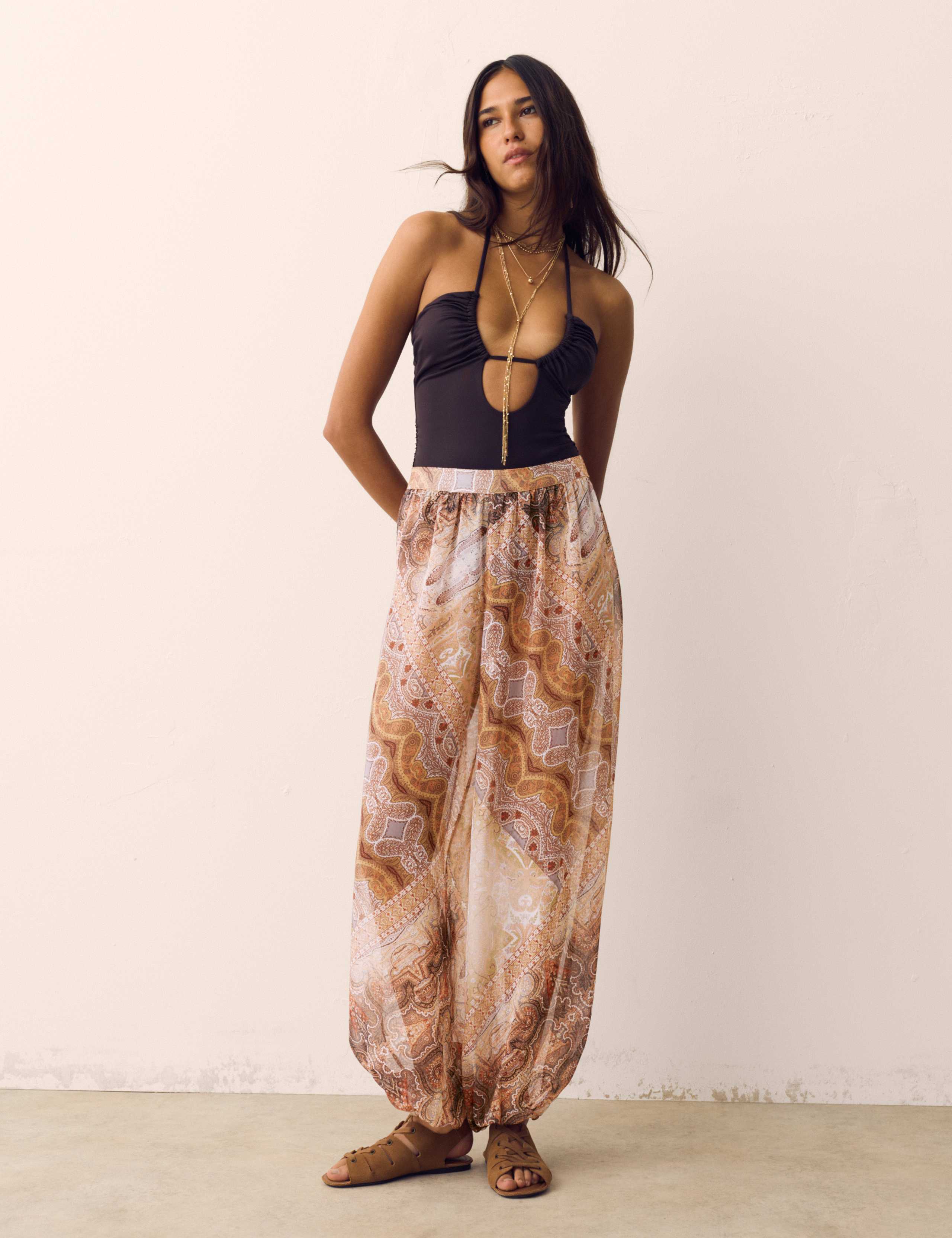 Sheer Paisley Balloon Trousers 7 of 8