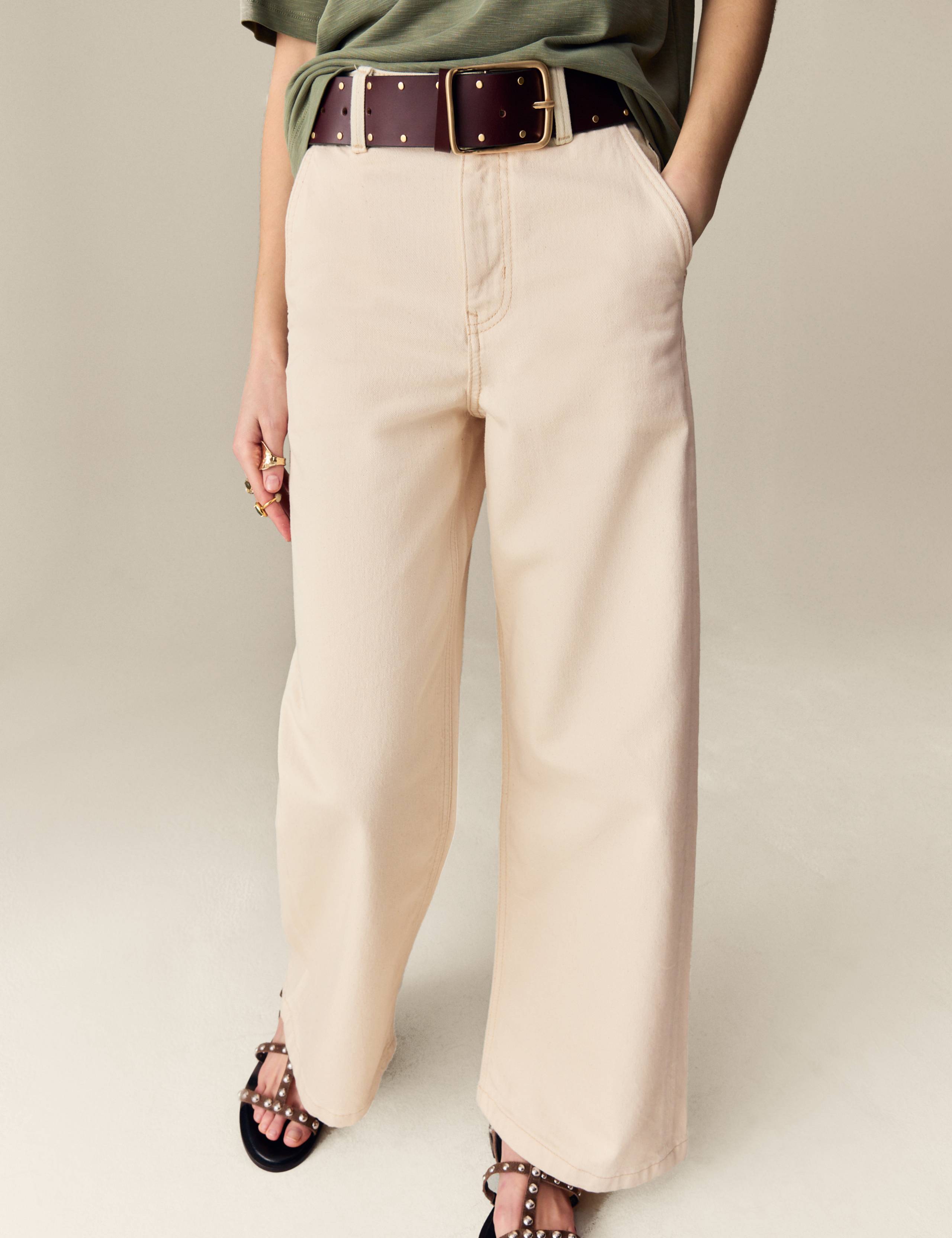 High Waisted Wide Leg Jeans with Lyocell 6 of 6