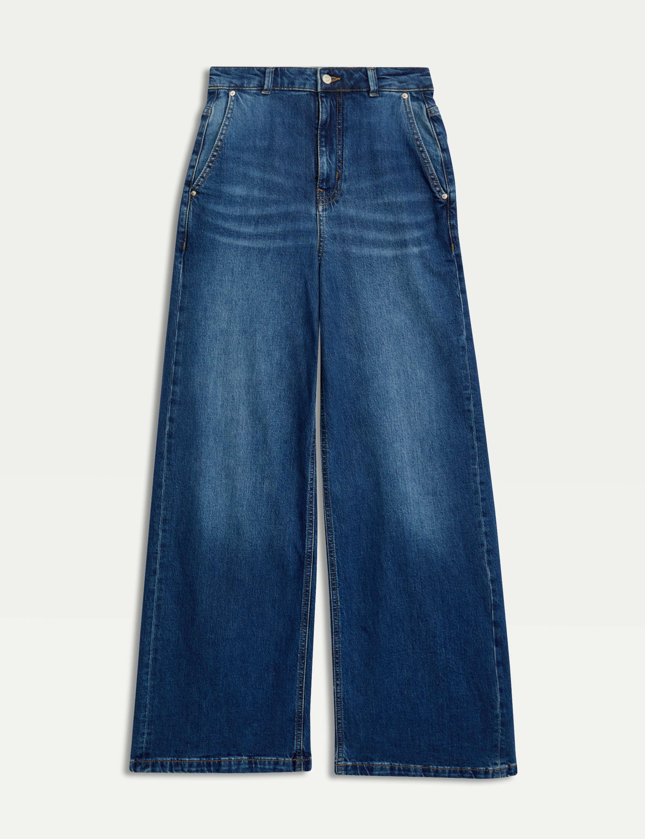 High Waisted Wide Leg Jeans with Lyocell 2 of 5