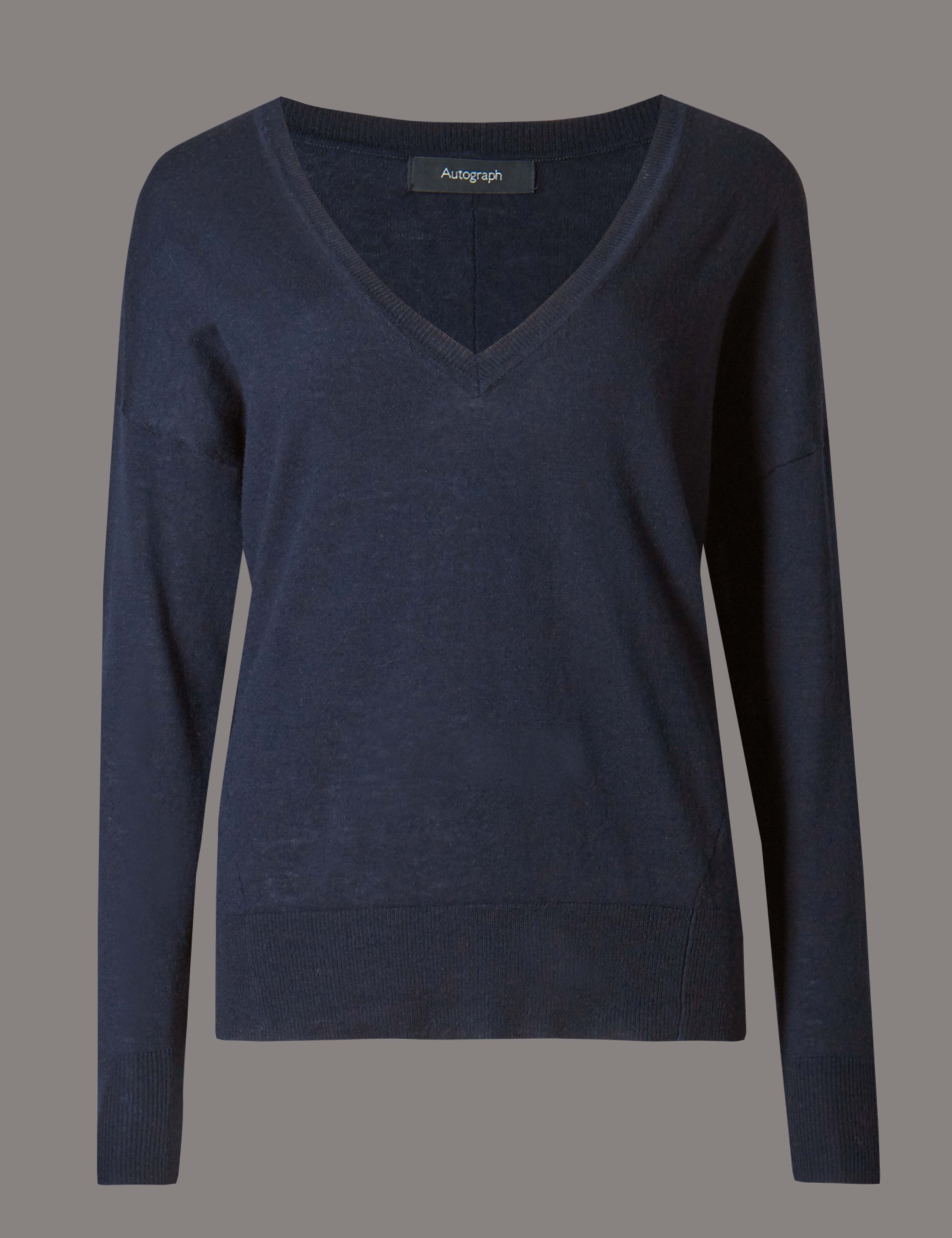 Wool Blend V-Neck Jumper 2 of 3