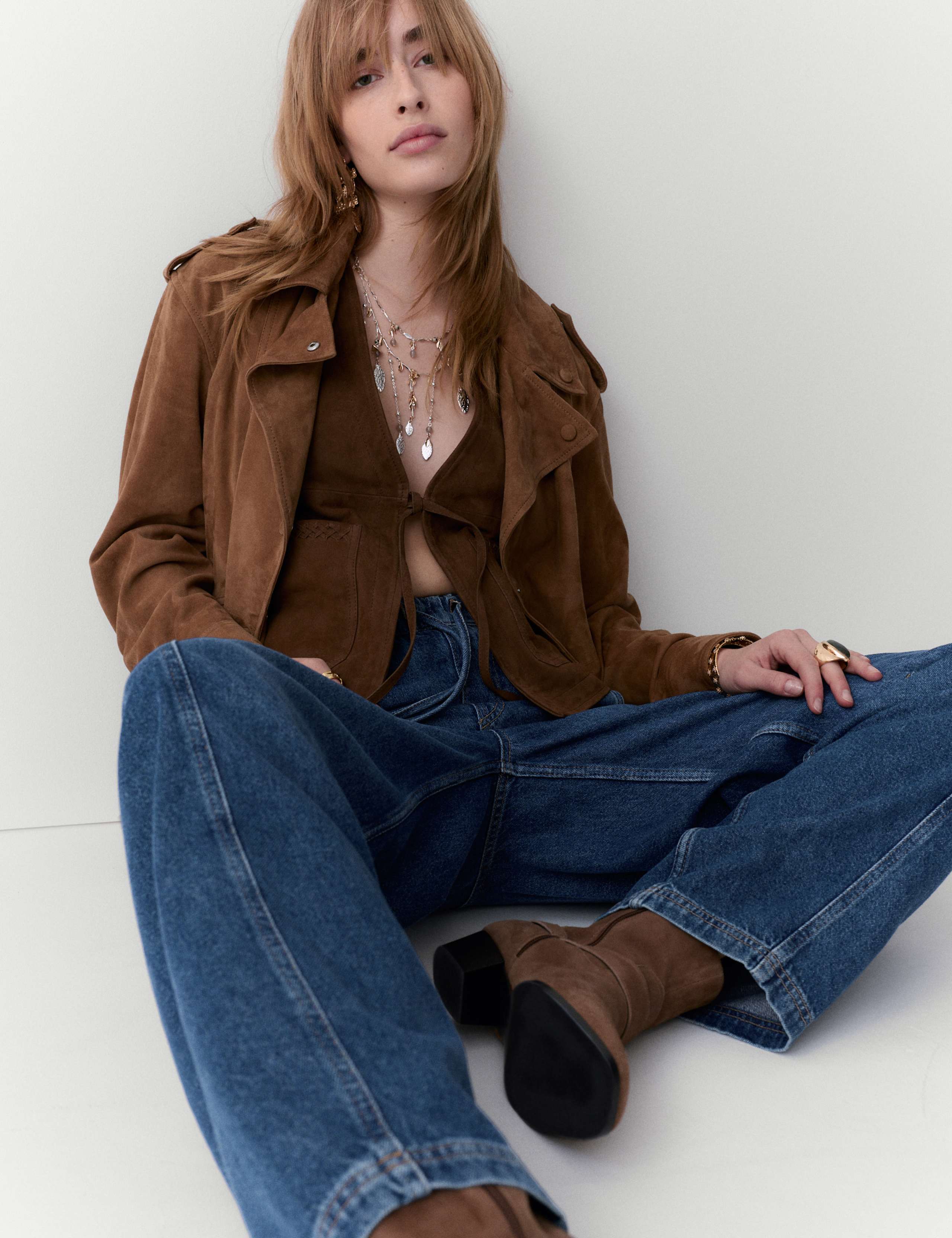 High Waisted Barrel Ankle Grazer Jeans 4 of 6