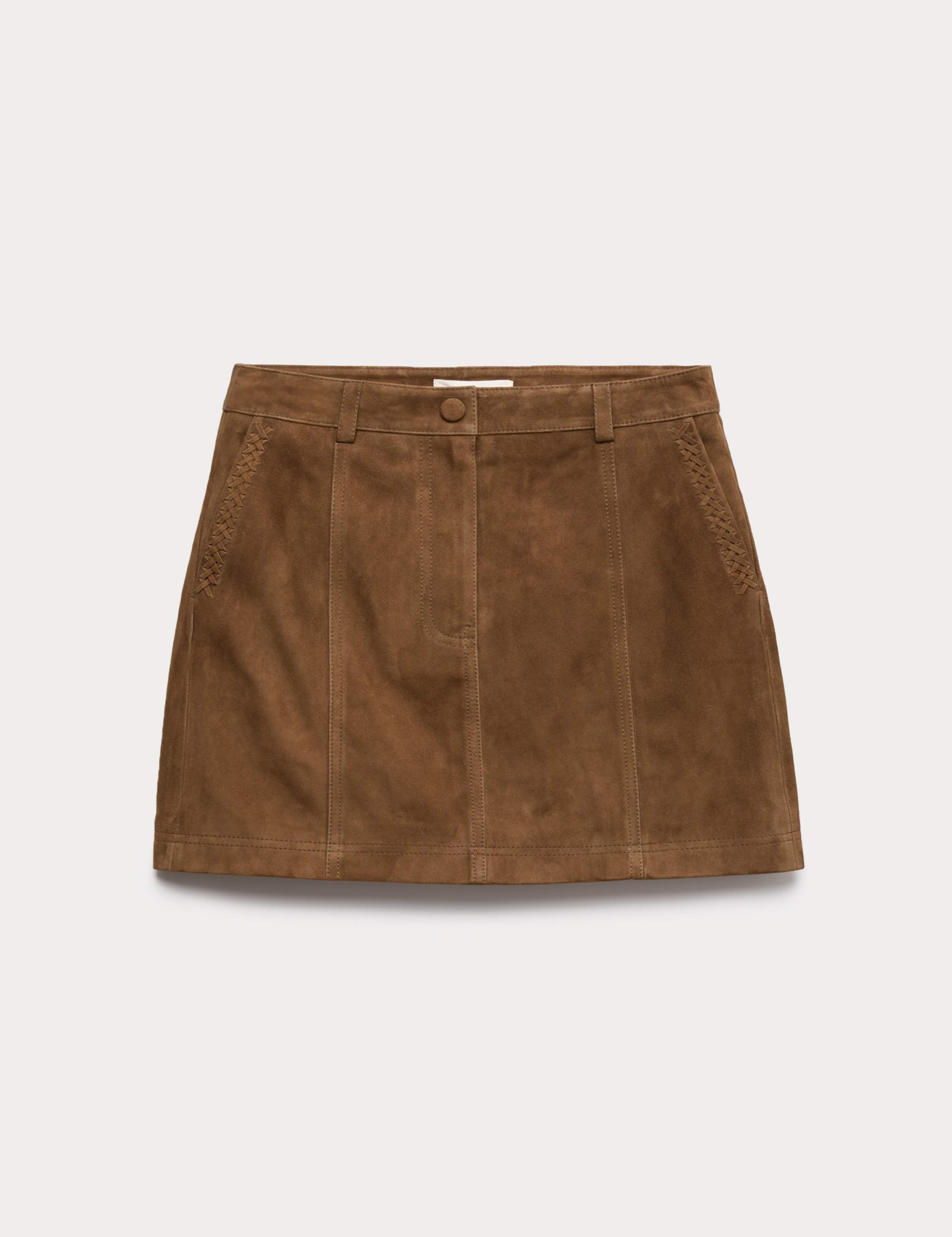 Suede Braided Detail Mini A-Line Skirt 1 of 1