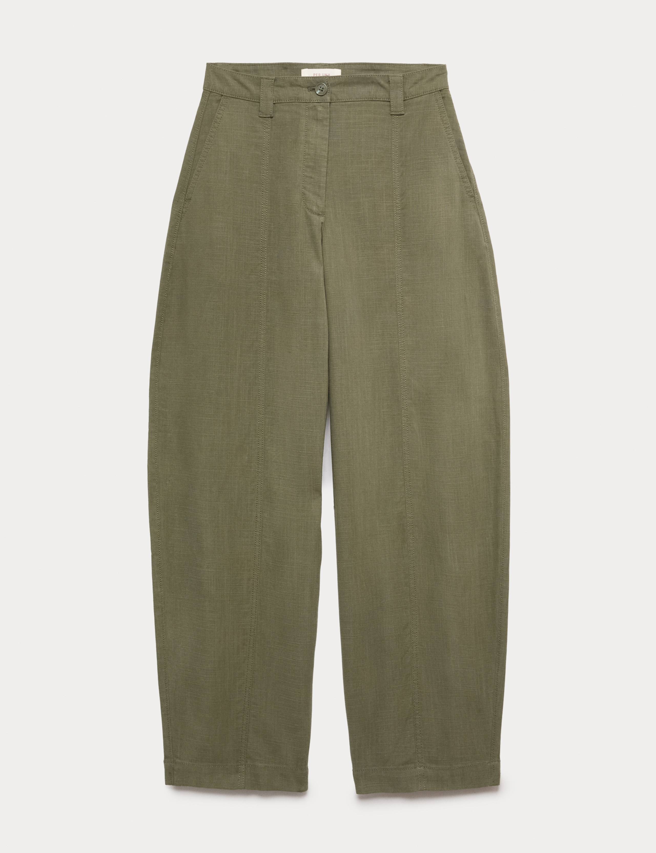 Lyocell Rich Barrel Trousers 2 of 5