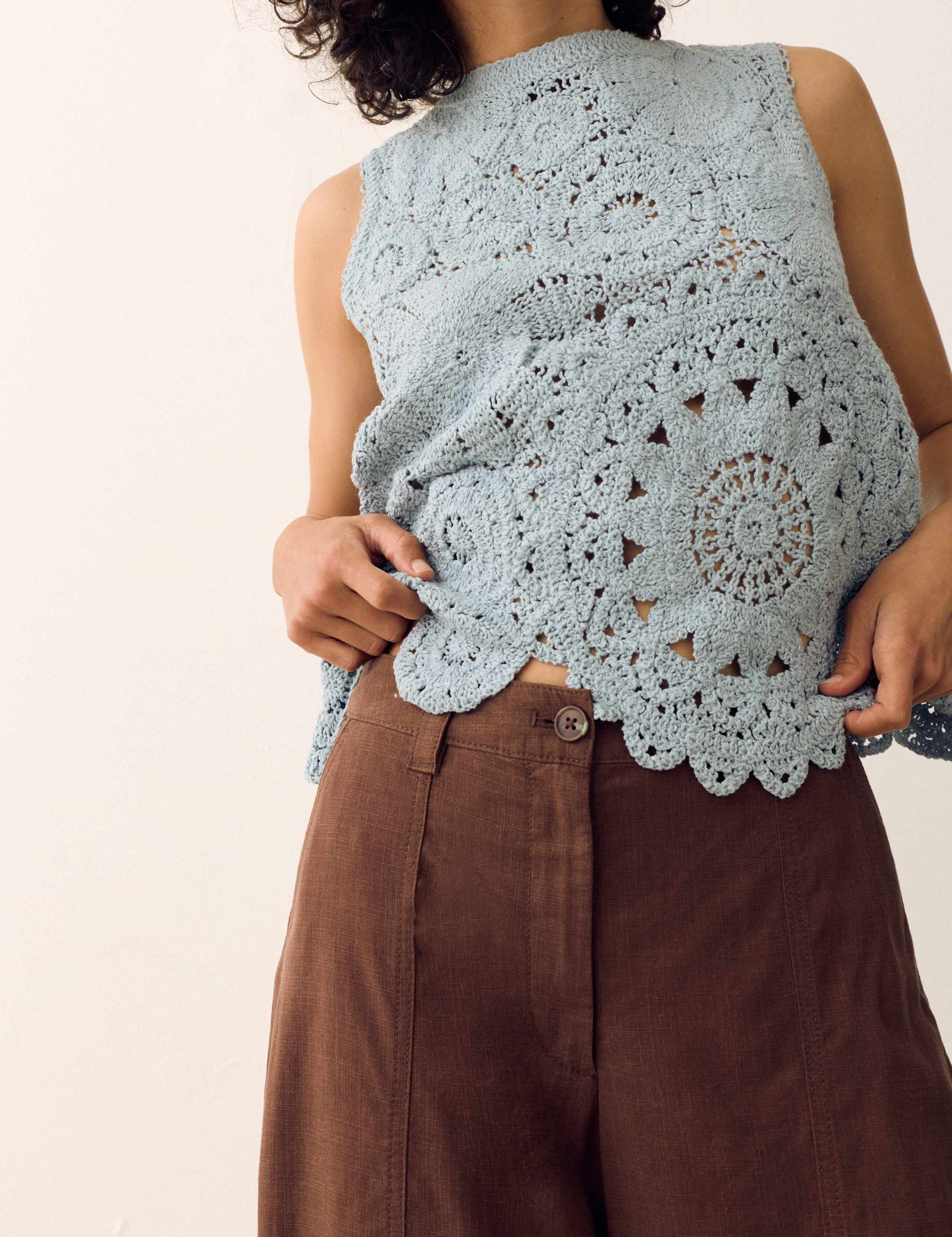 Lyocell Rich Barrel Trousers 3 of 6