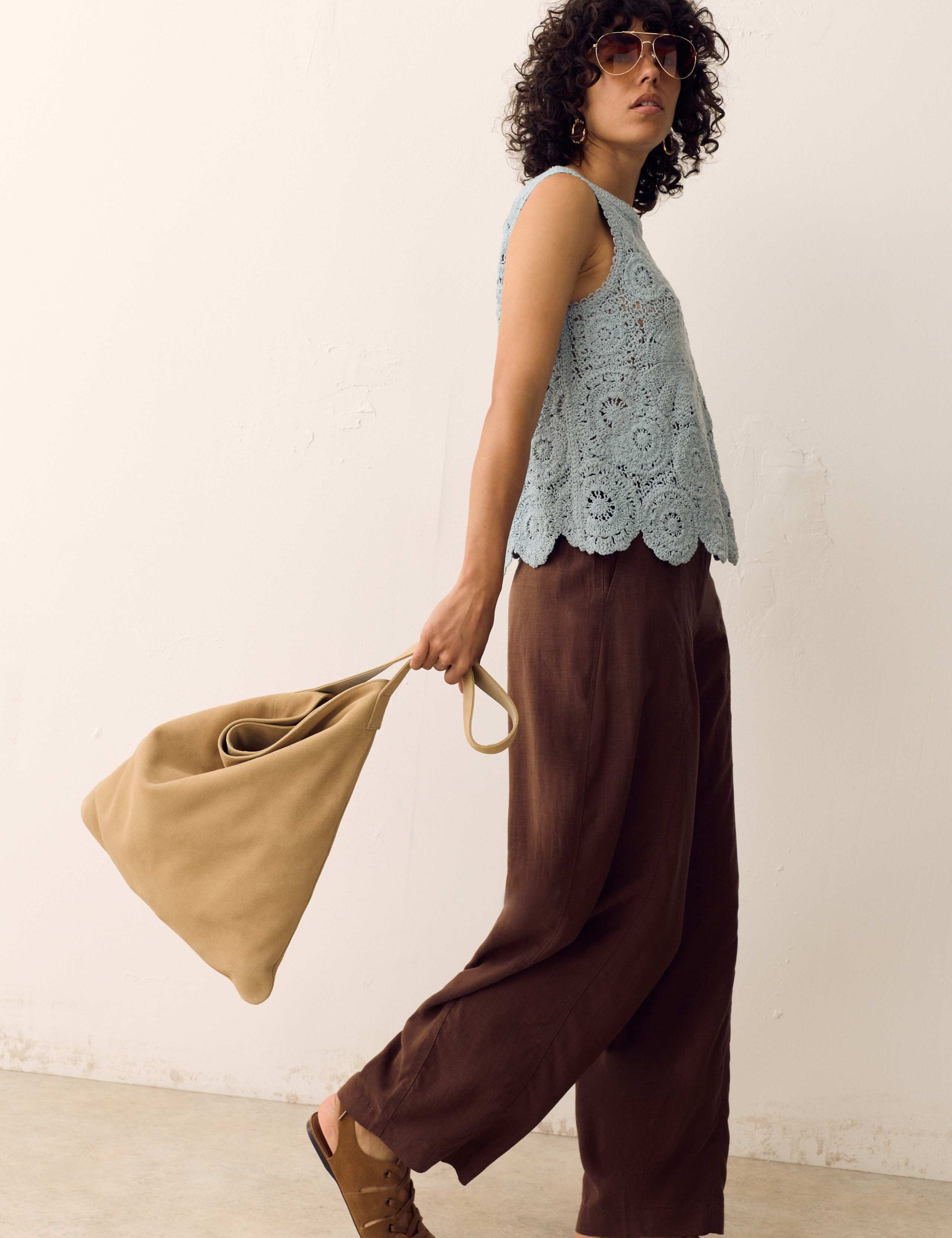 Lyocell Rich Barrel Trousers 6 of 6