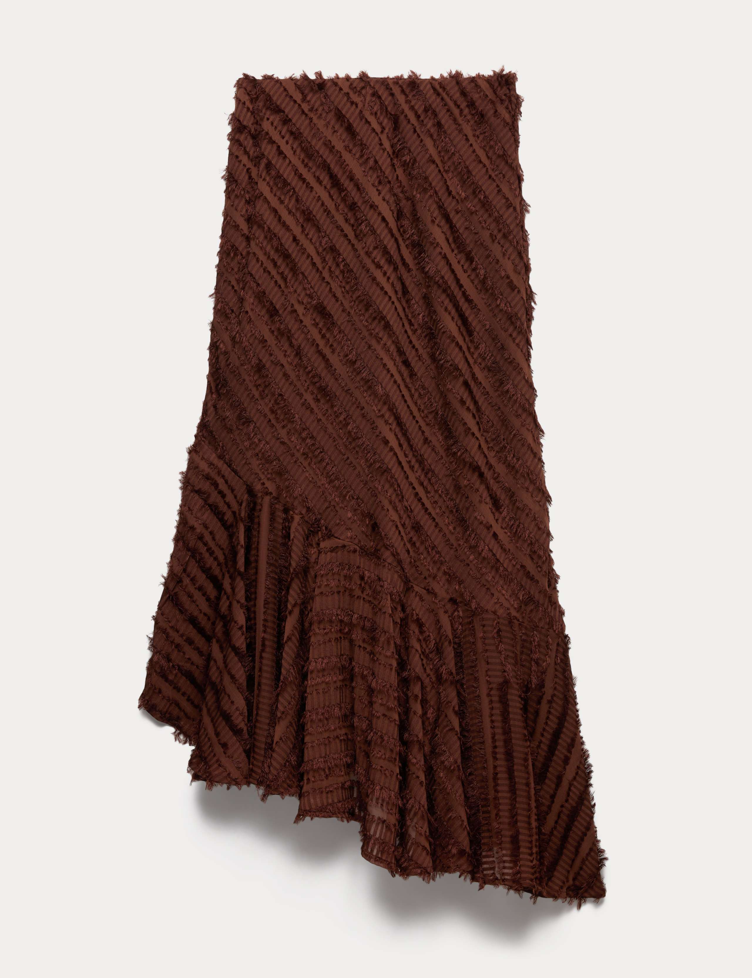 Tufted Asymmetric Midaxi Tiered Skirt 2 of 6