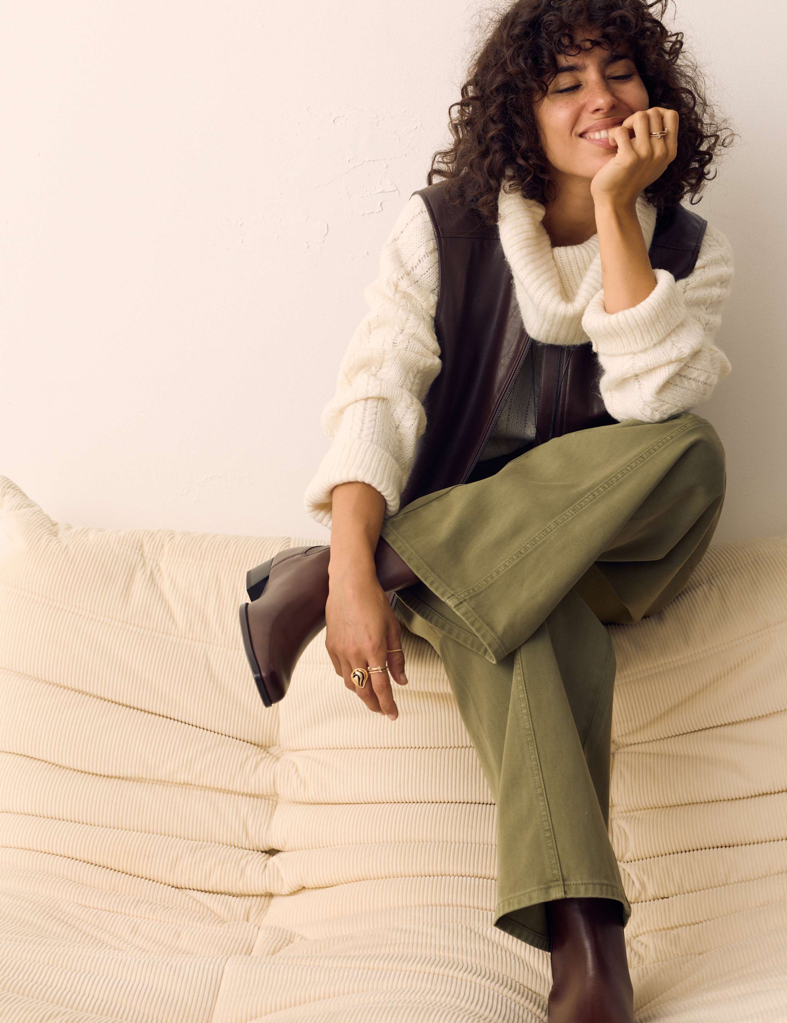Pure Cotton Cargo Straight Leg Trousers 6 of 6