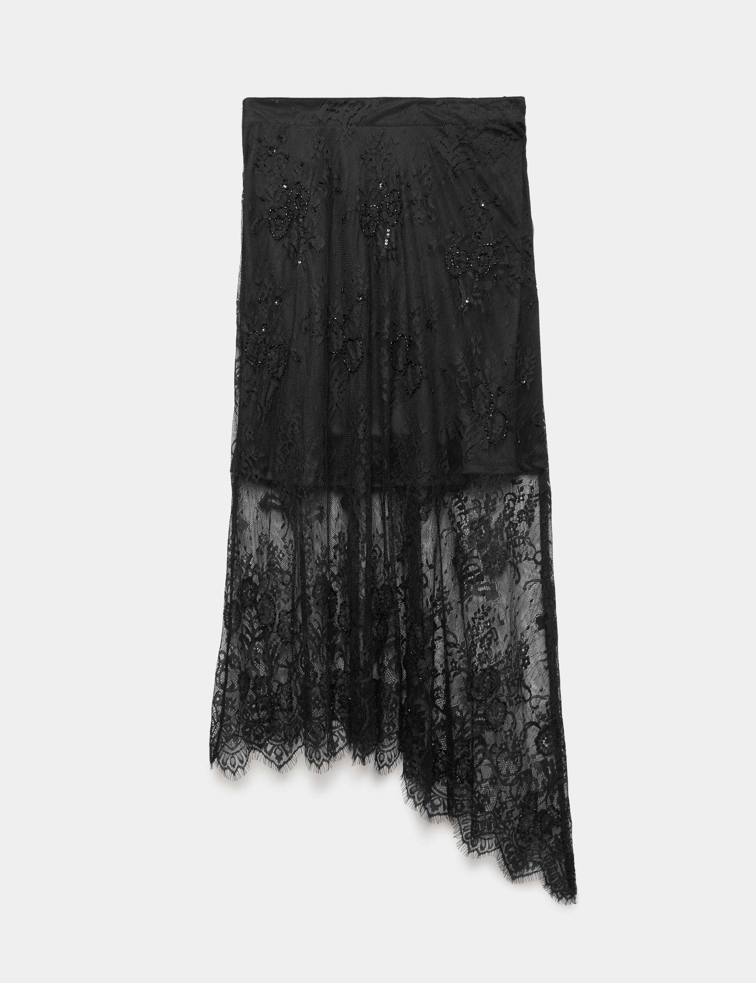 Beaded Lace Midi Skirt 2 of 6
