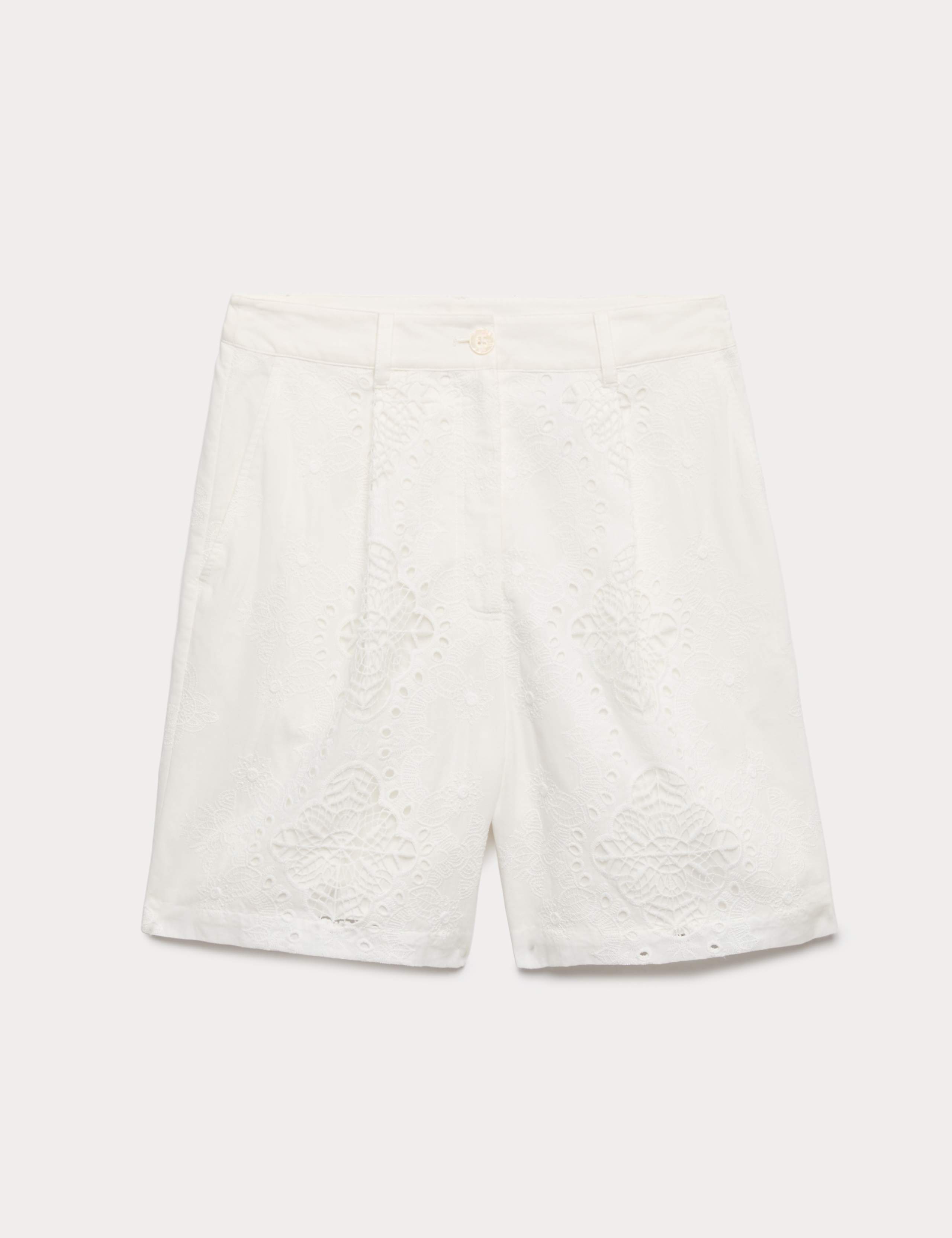 Pure Cotton Embroidered Cutwork Shorts 2 of 6