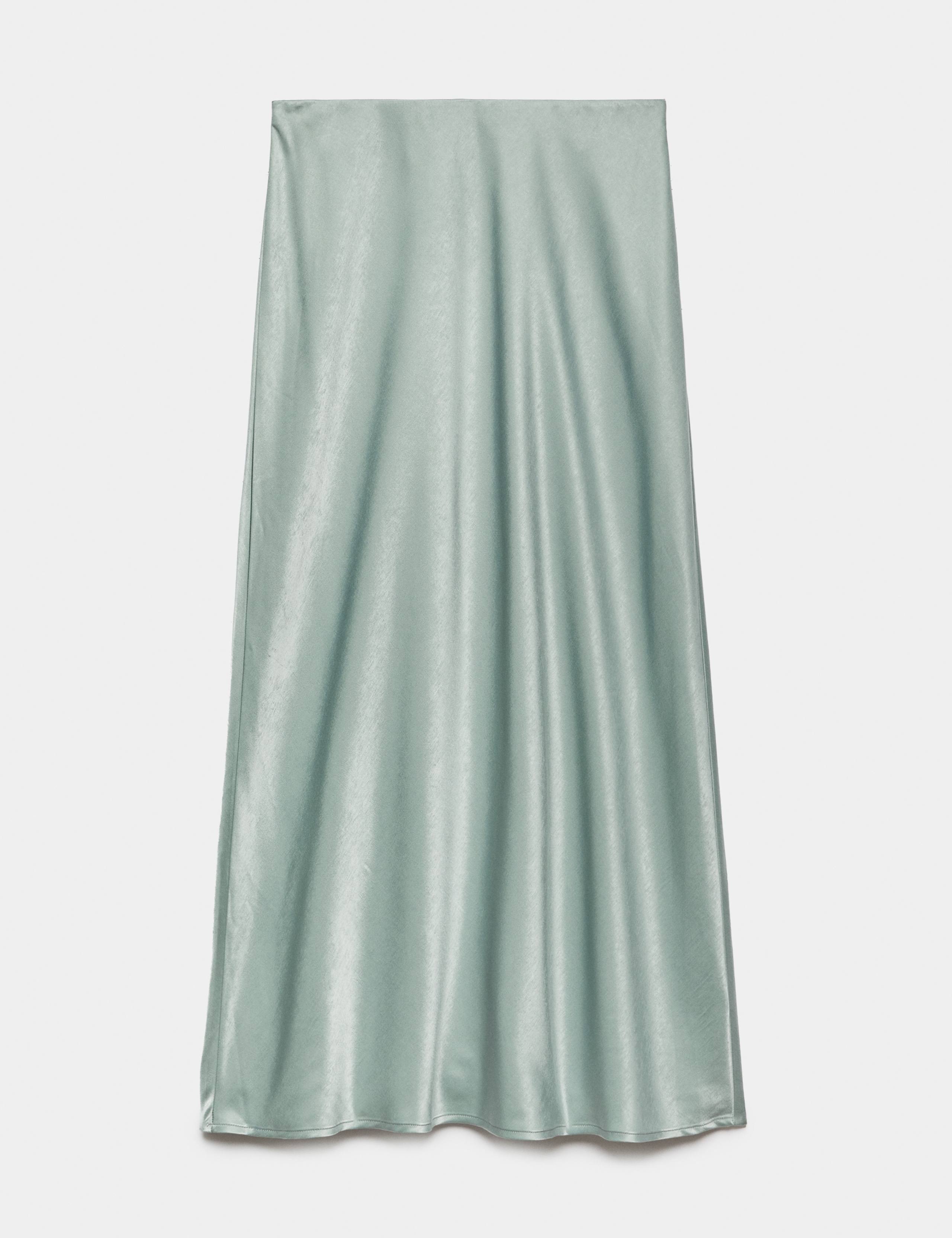 Satin Maxi Slip Skirt 2 of 6