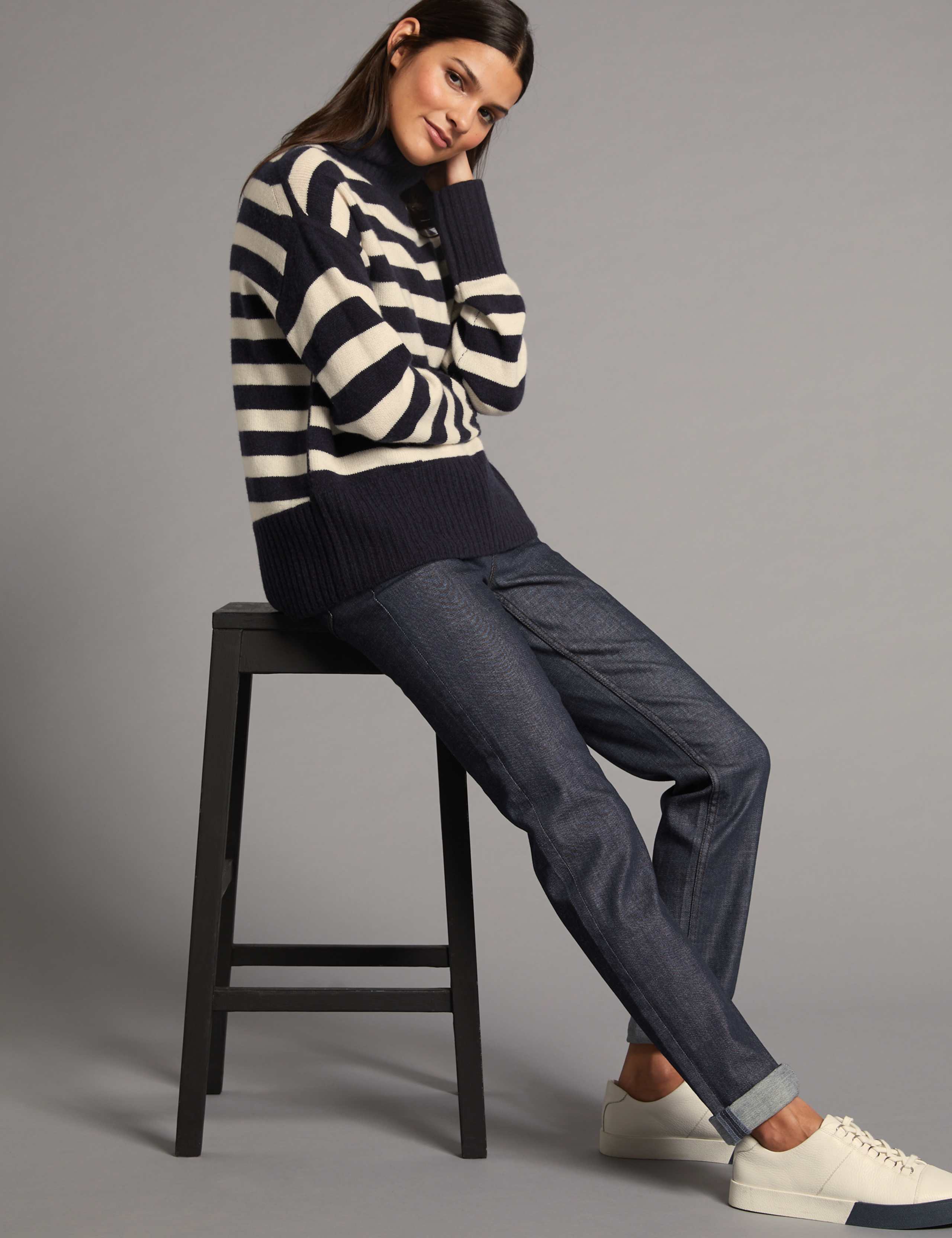 Mid Rise Relaxed Slim Jeans 1 of 6