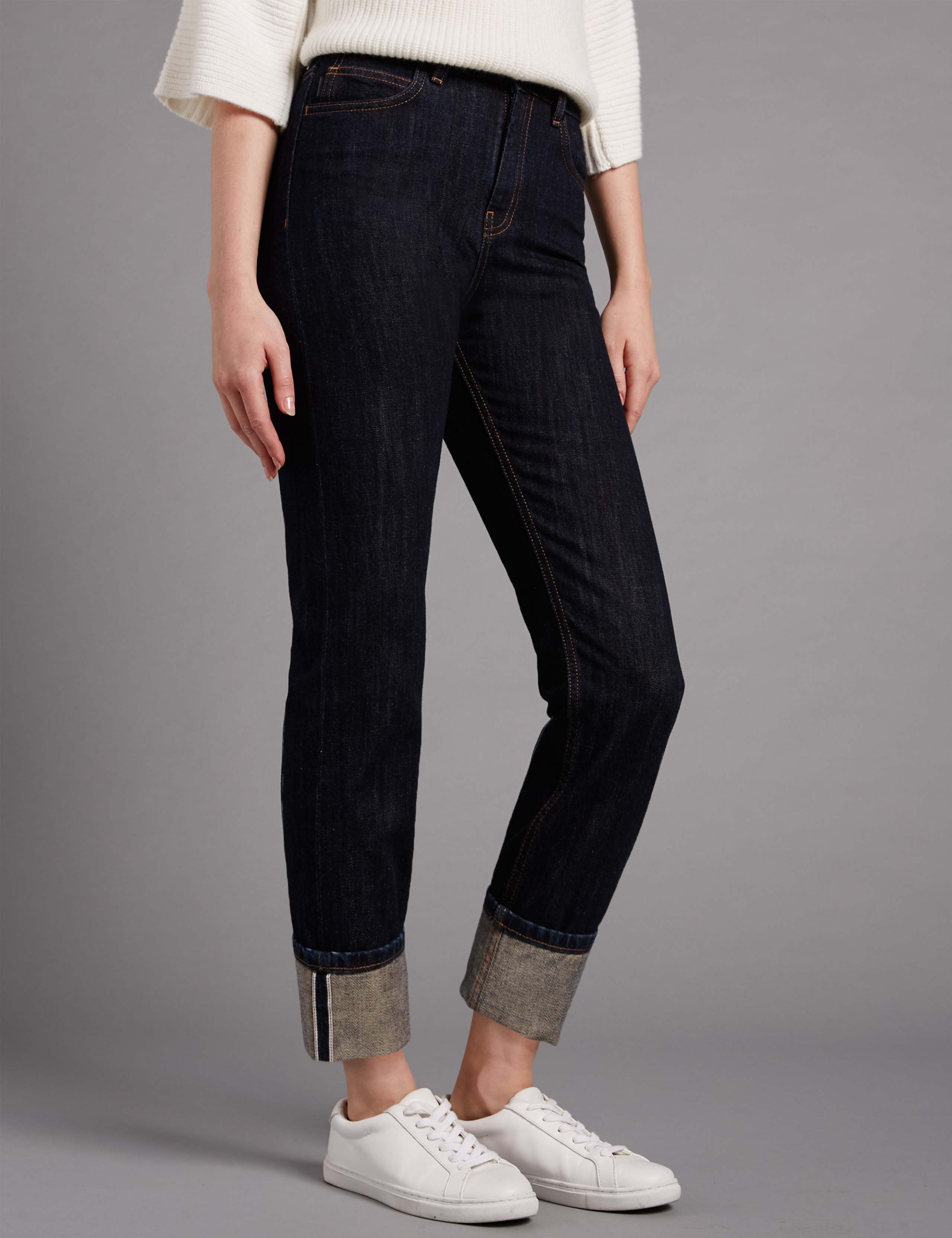 Selvedge Girlfriend Jeans 1 of 2