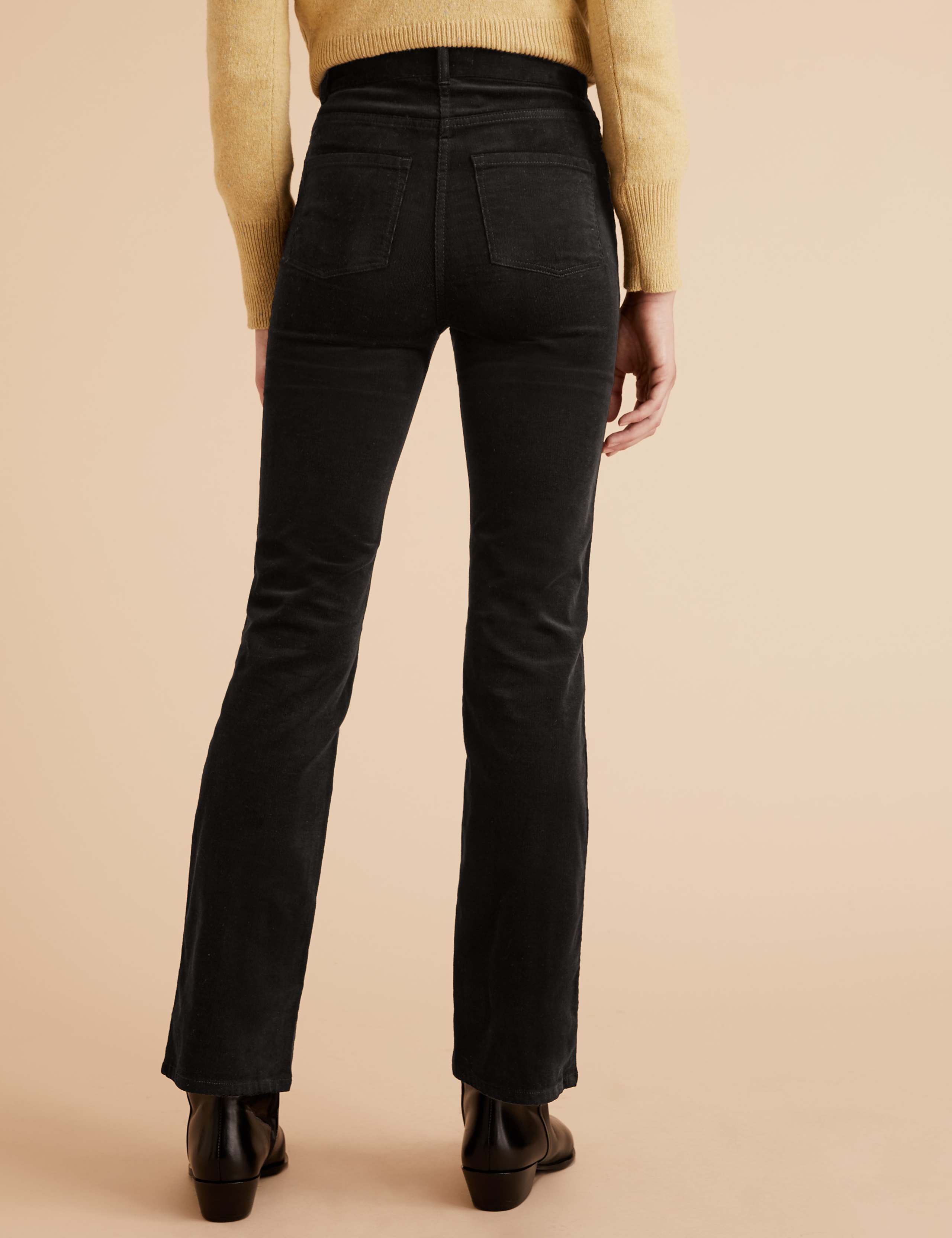 Corduroy Slim Fit Flare Trousers 4 of 5