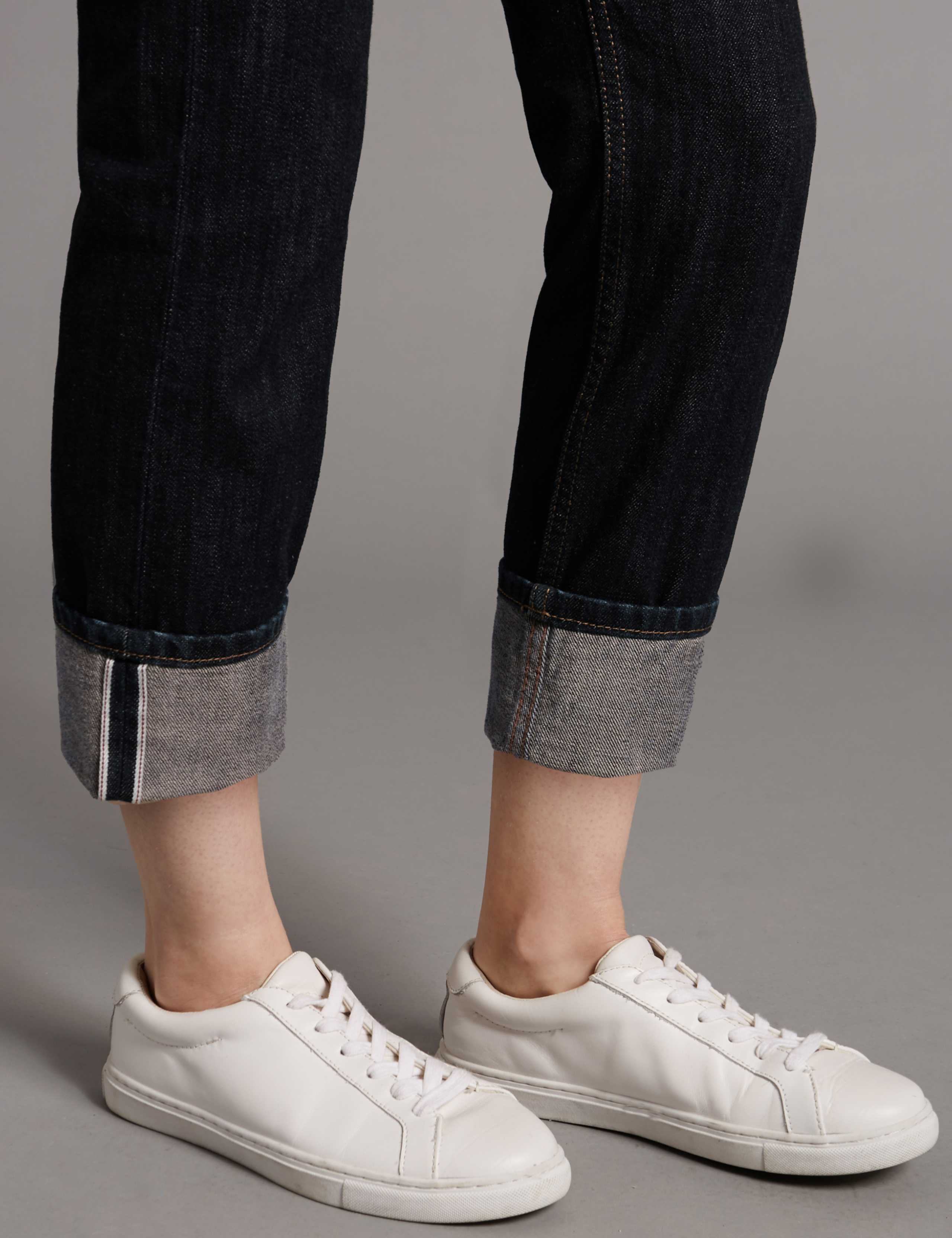 Selvedge High Waist Girlfriend Jeans 6 of 6
