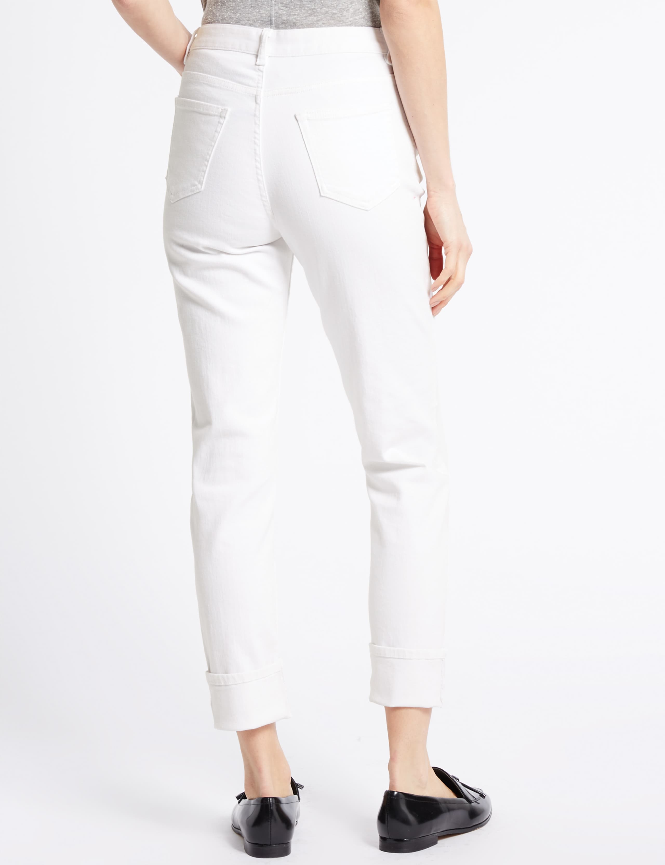 Turn Up Mid Rise Slim Leg Jeans 4 of 6
