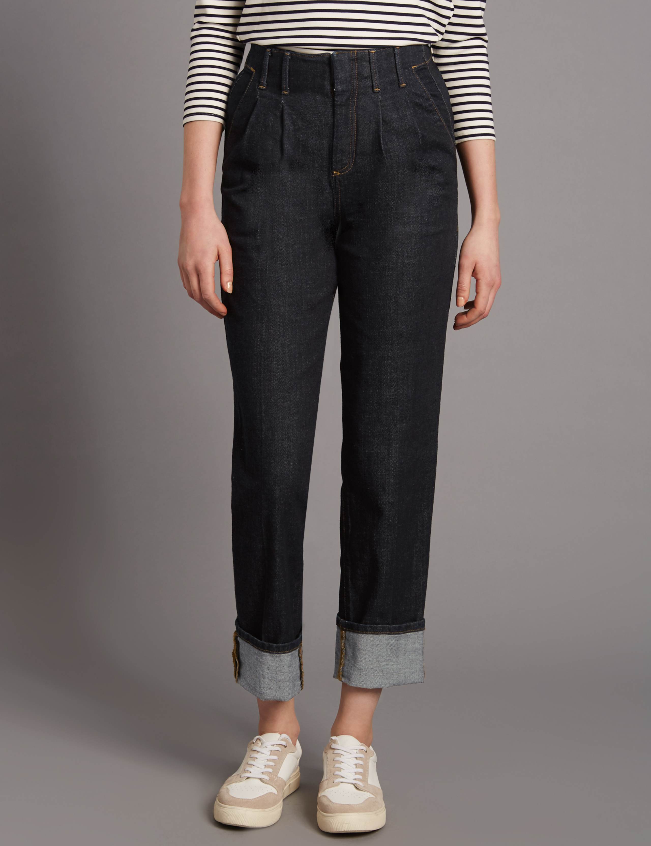 Smart Turn Up Mid Rise Straight Jeans 3 of 6