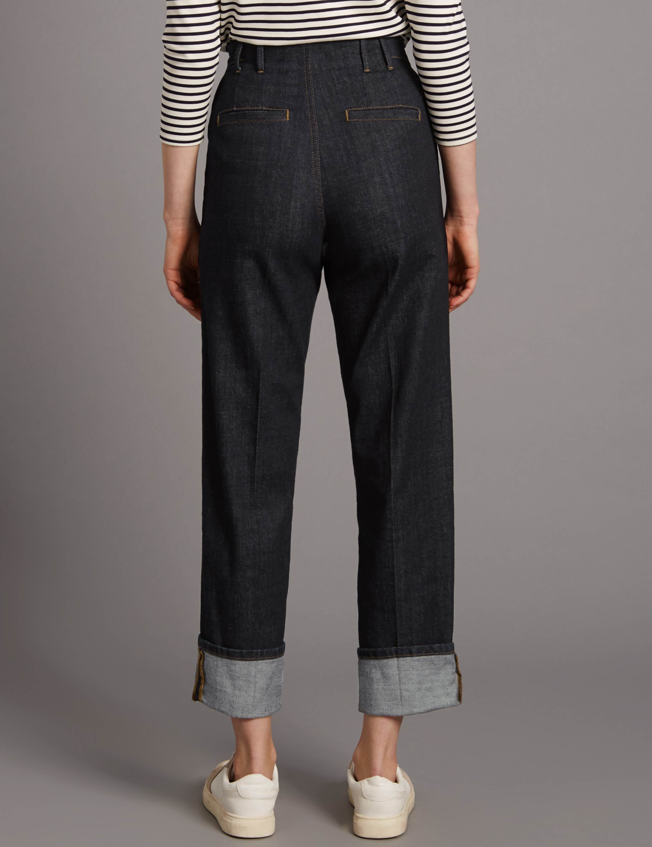 Smart Turn Up Mid Rise Straight Jeans 4 of 6