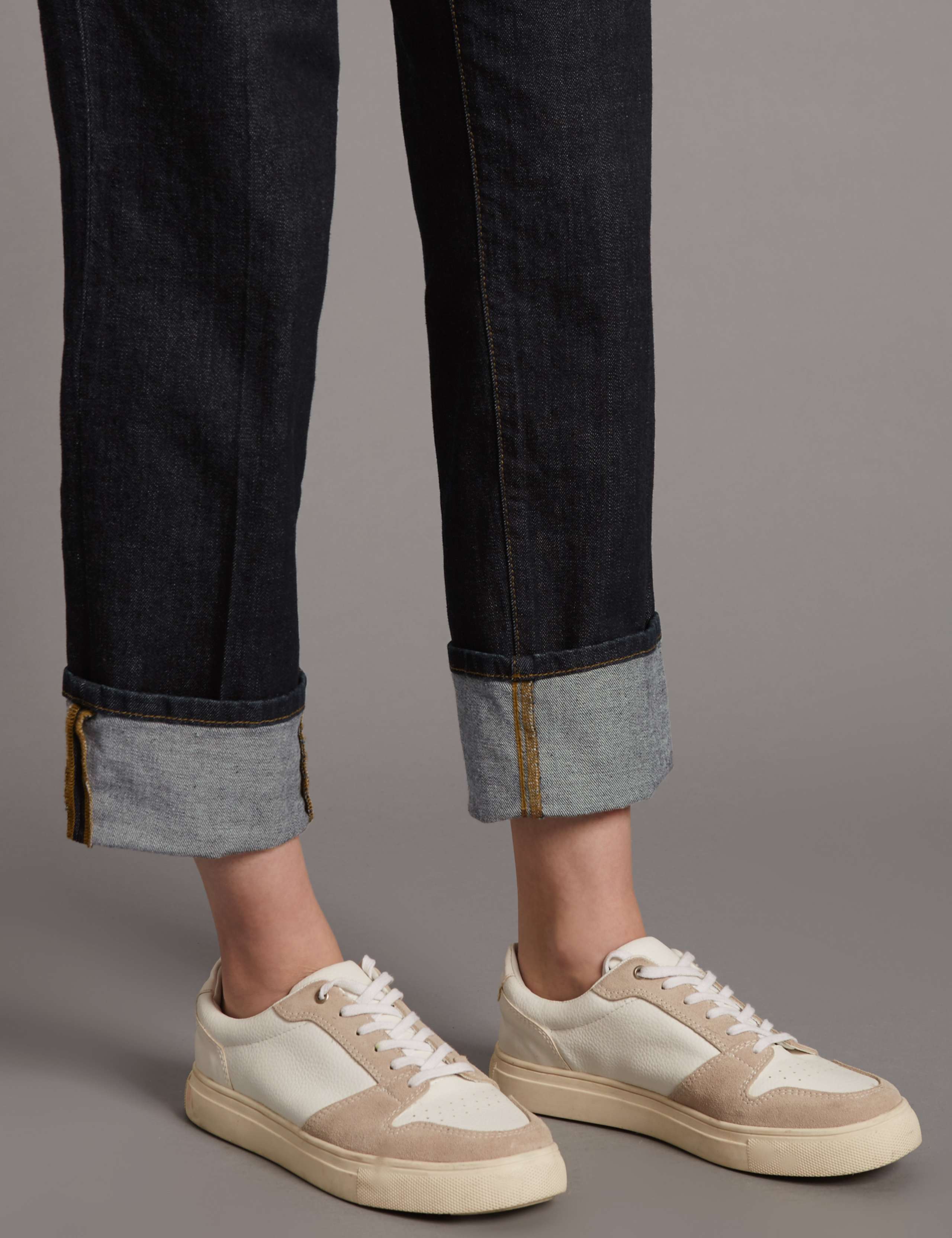 Smart Turn Up Mid Rise Straight Jeans 6 of 6